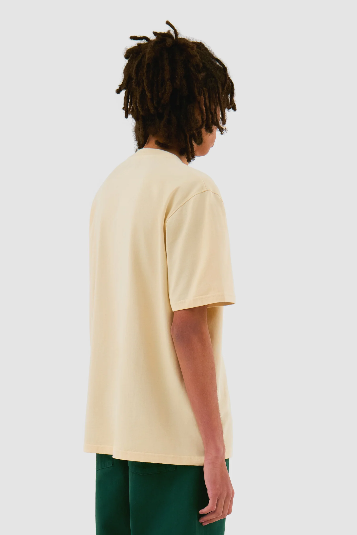 T-shirt brodé de fleurs - Crème - Image 3