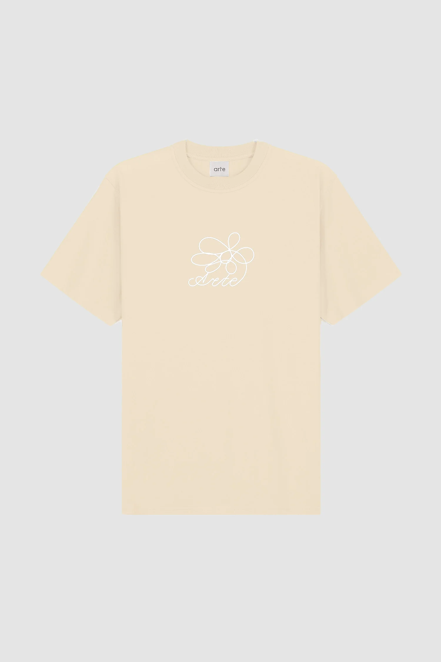 T-shirt brodé de fleurs - Crème - Image 9