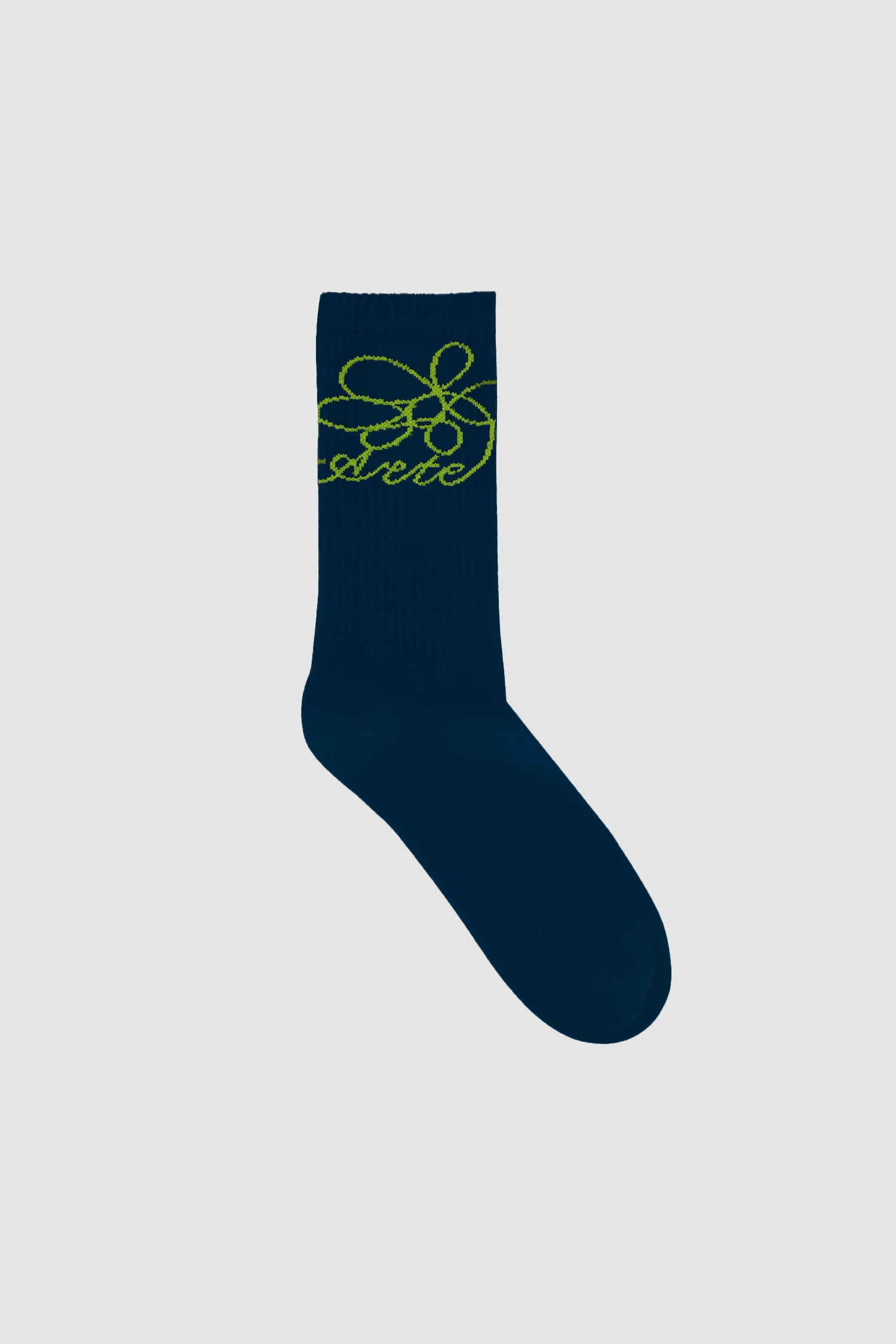 Chaussettes à logo fleuri - Marine - Image 2