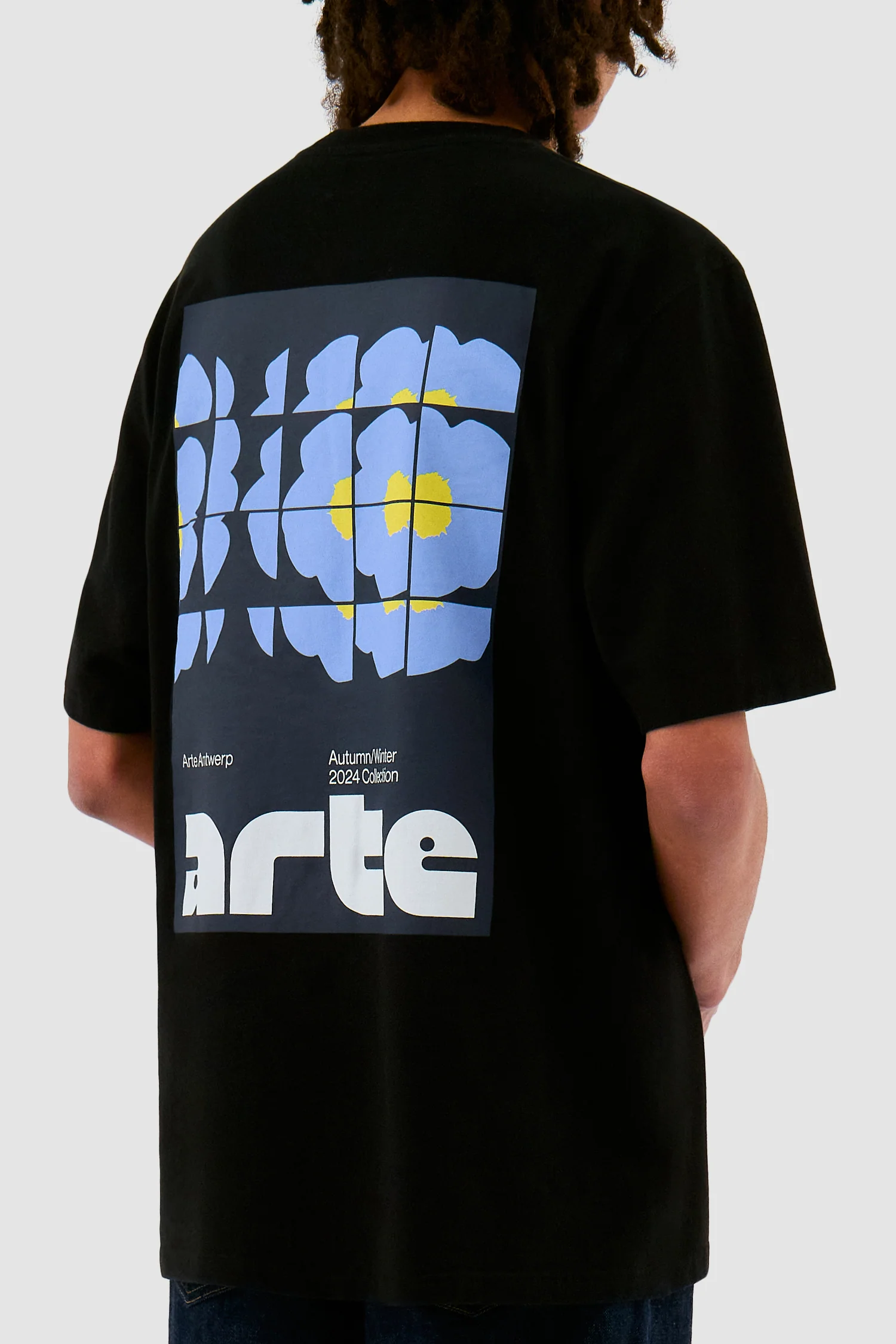 T-shirt Flower Poster - Noir - Image 7