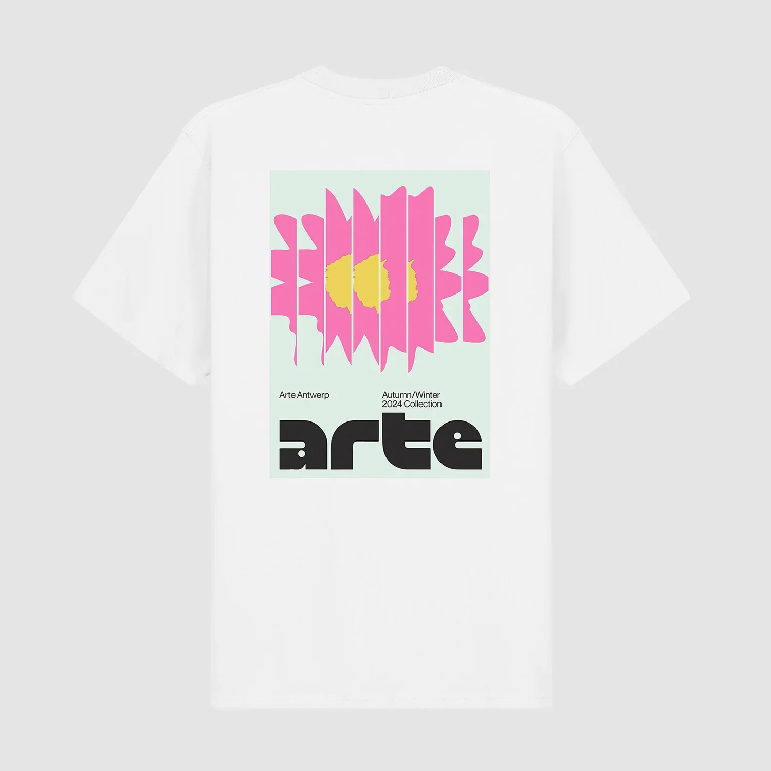 T-shirt Flower Poster - Blanc