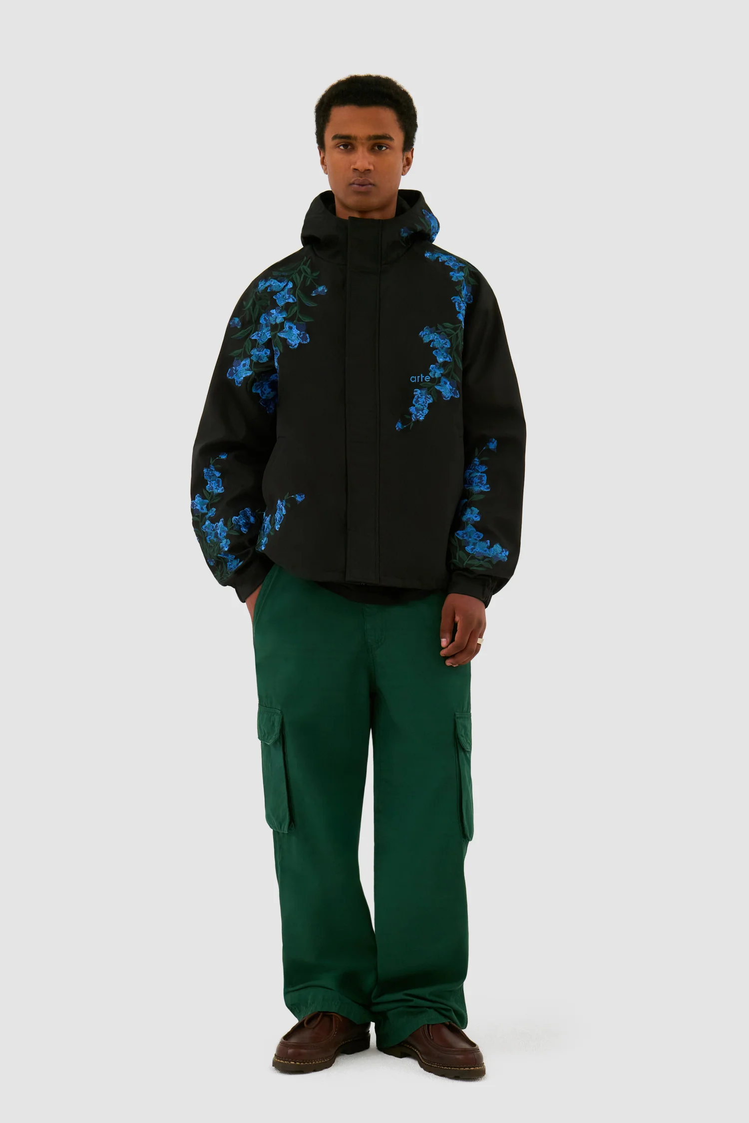 Veste à point de fleur - Noir - Image 4
