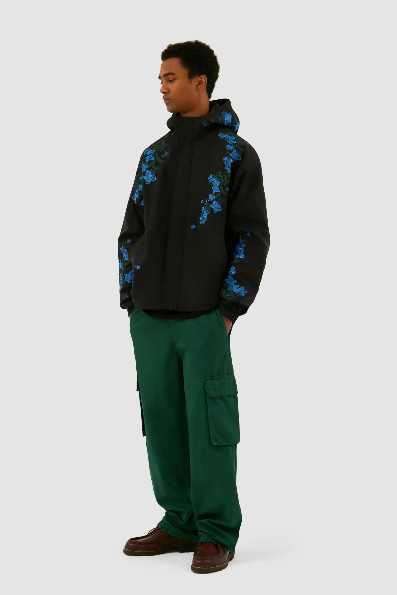 Veste à point de fleur - Noir - Image 5