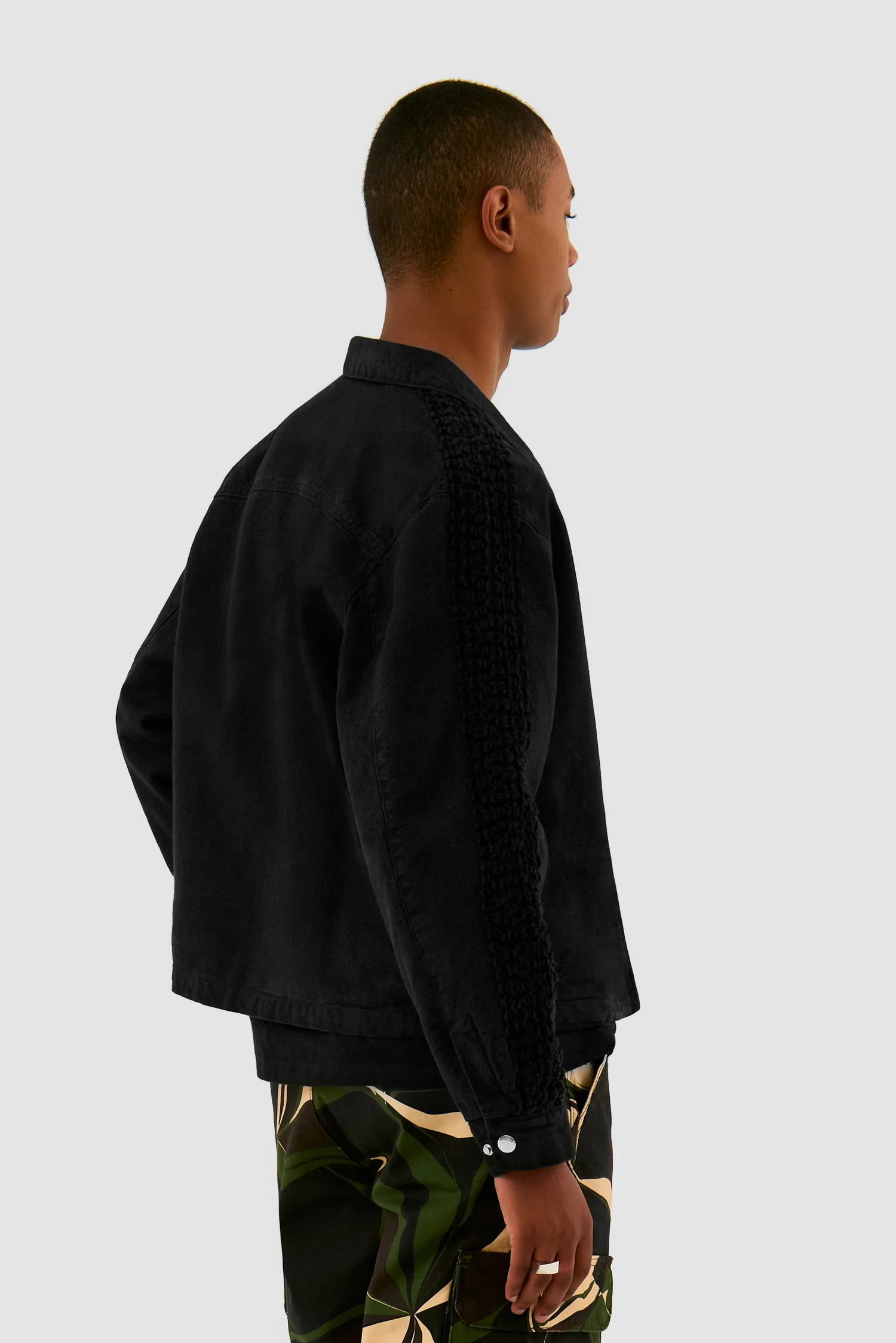 Veste Flower Tape - Noir - Image 3
