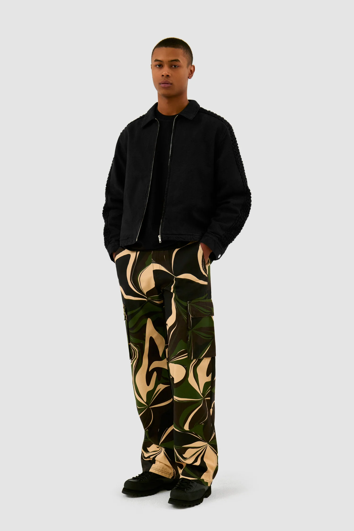 Veste Flower Tape - Noir - Image 4