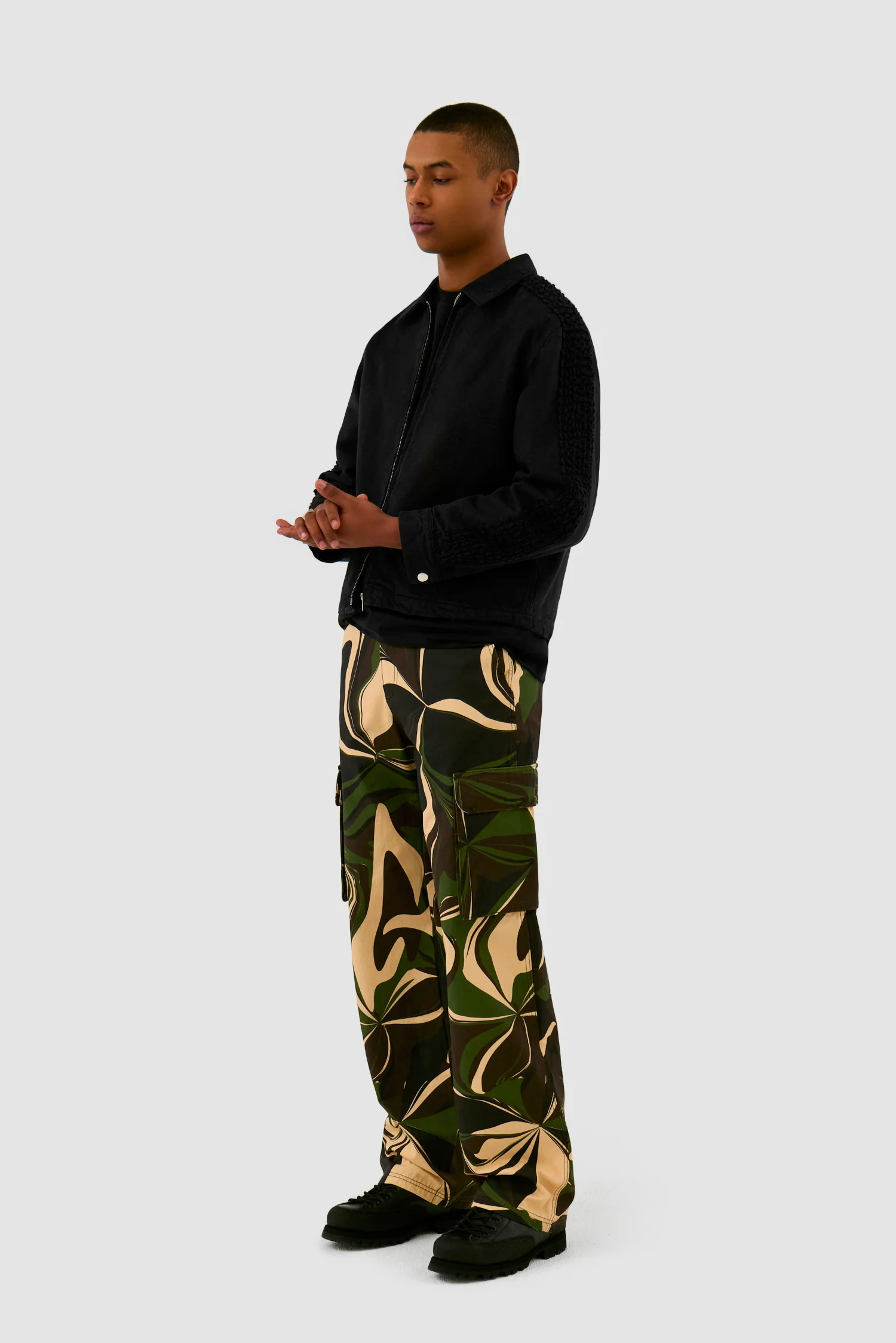 Veste Flower Tape - Noir - Image 5