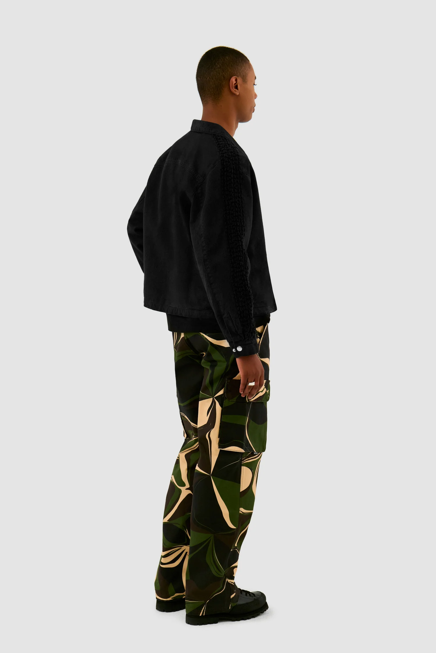Veste Flower Tape - Noir - Image 6