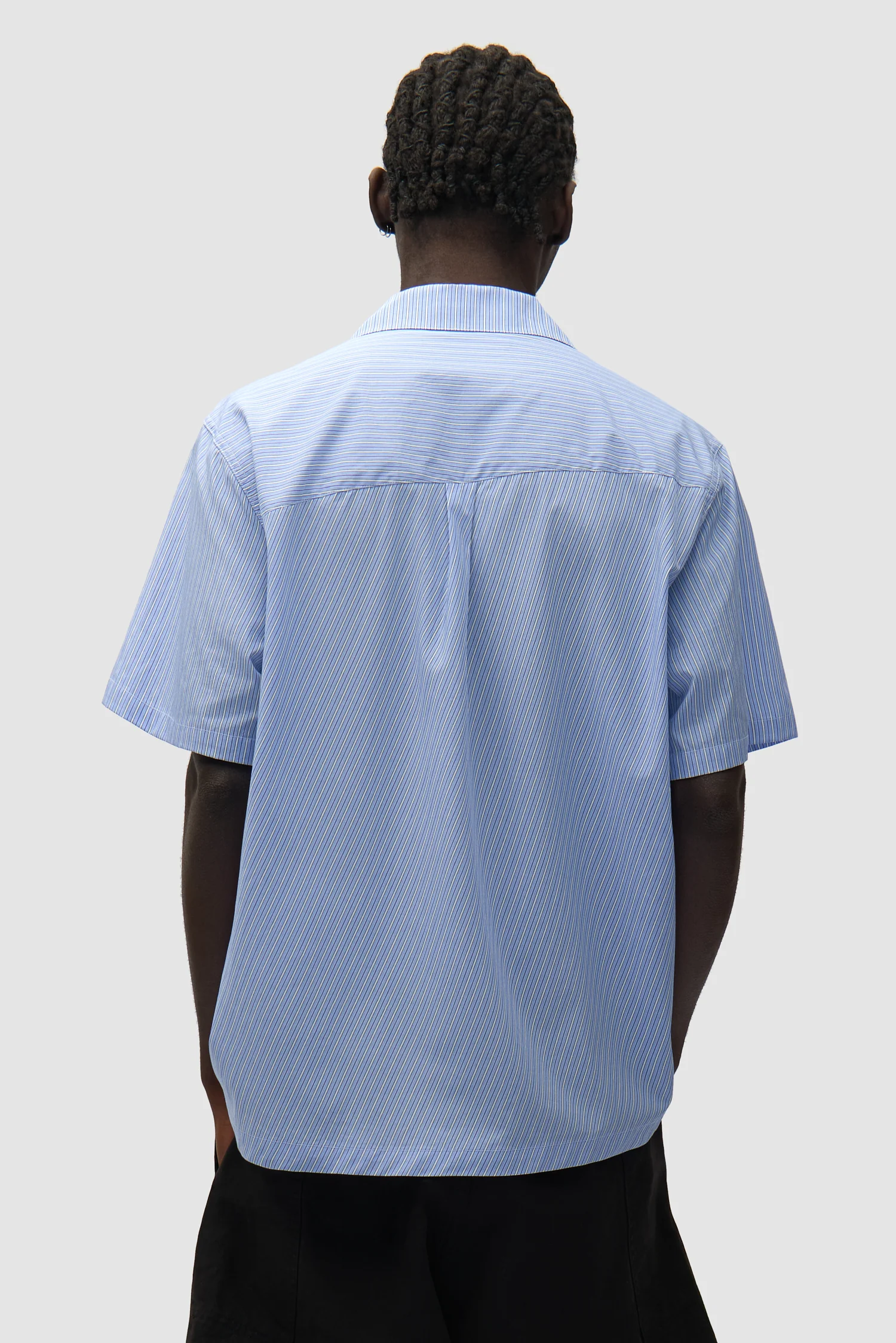 Chemise à poche plissée - Rayée - Image 3