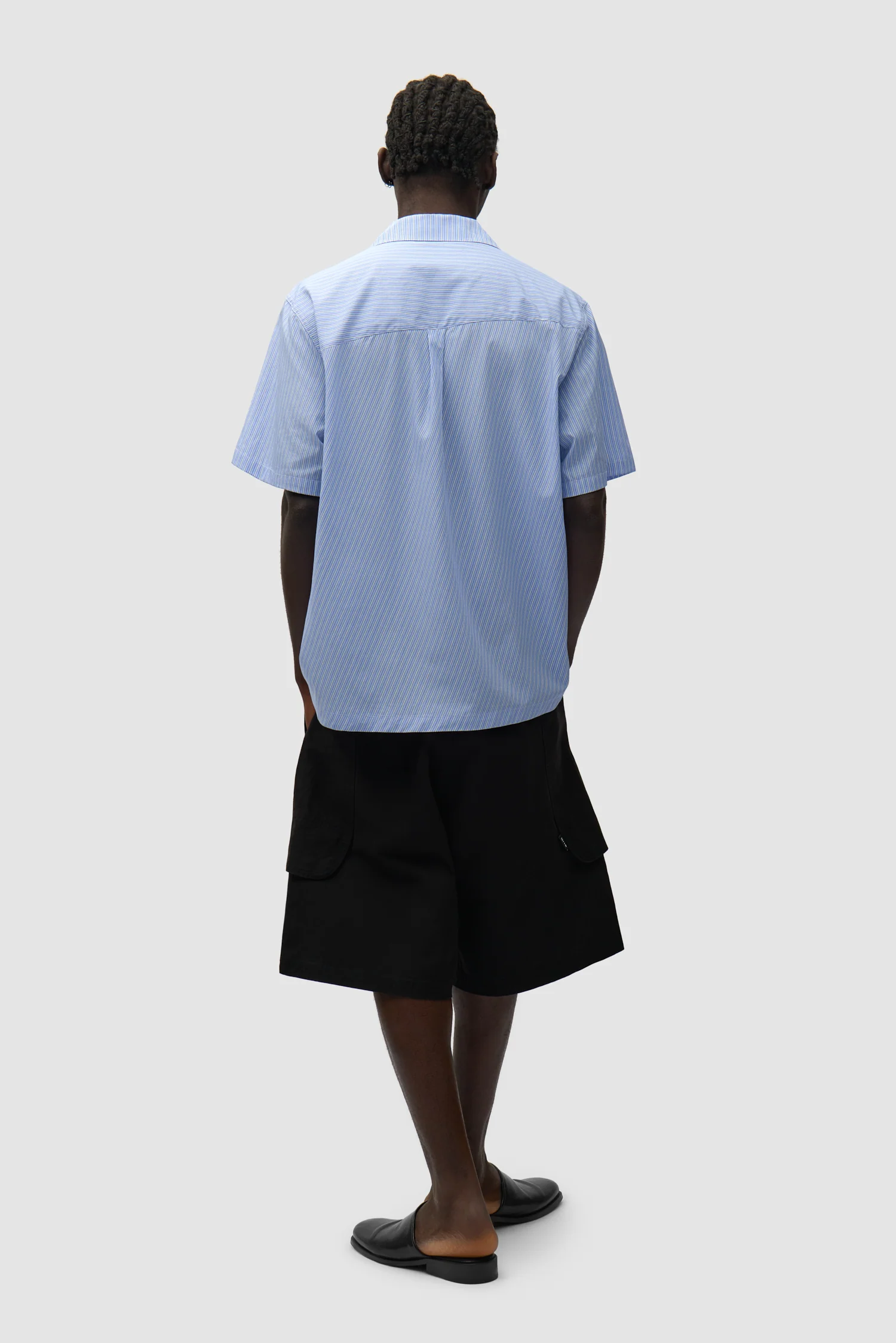 Chemise à poche plissée - Rayée - Image 6
