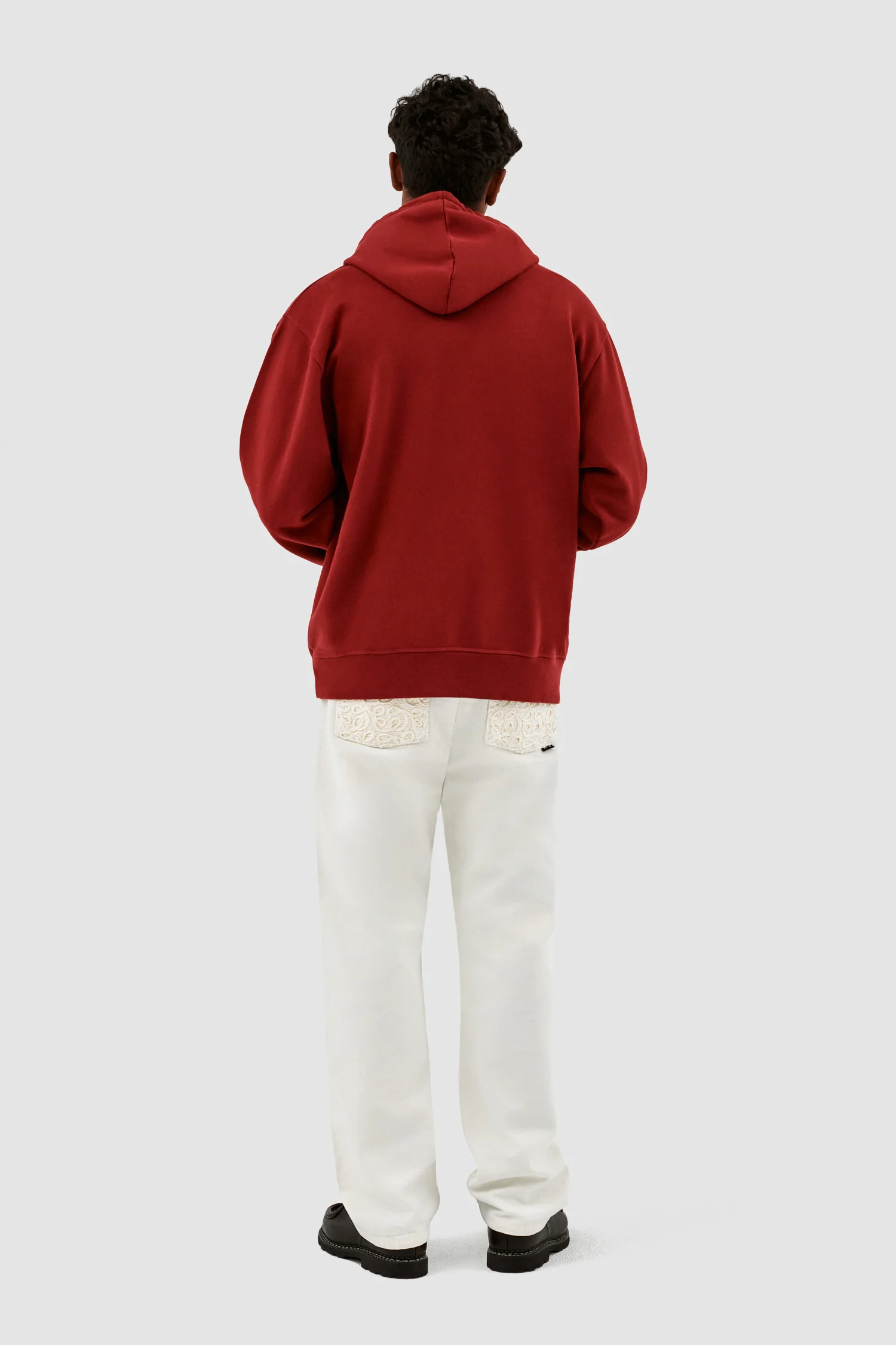 Sweat à capuche Hank Small Heart - Bordeaux - Image 6