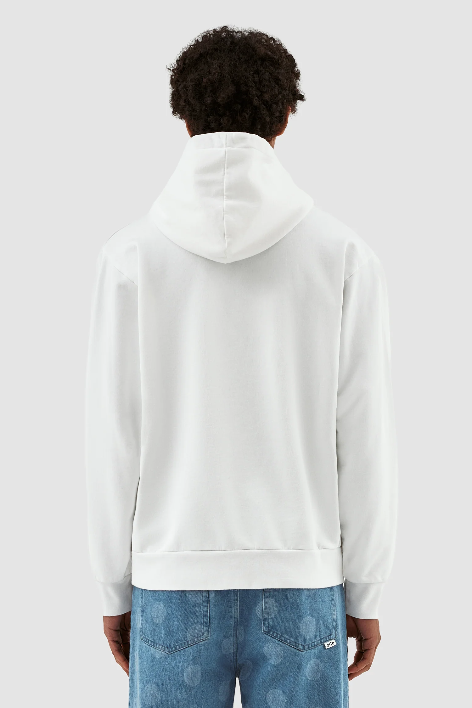 Sweat à capuche avec logo Hannes - Blanc - Image 3