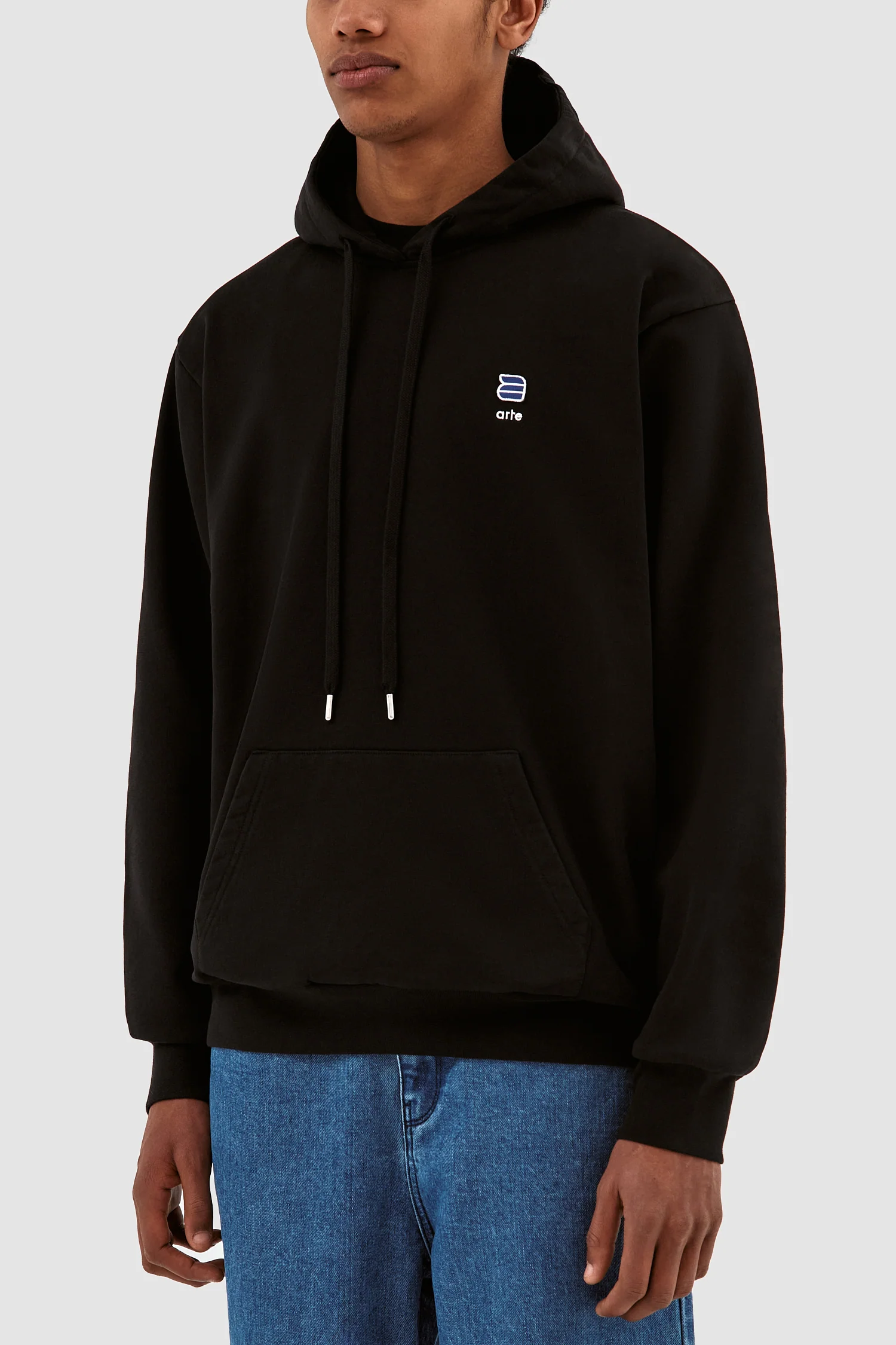 Sweat à capuche avec logo Harmon A - Noir - Image 5