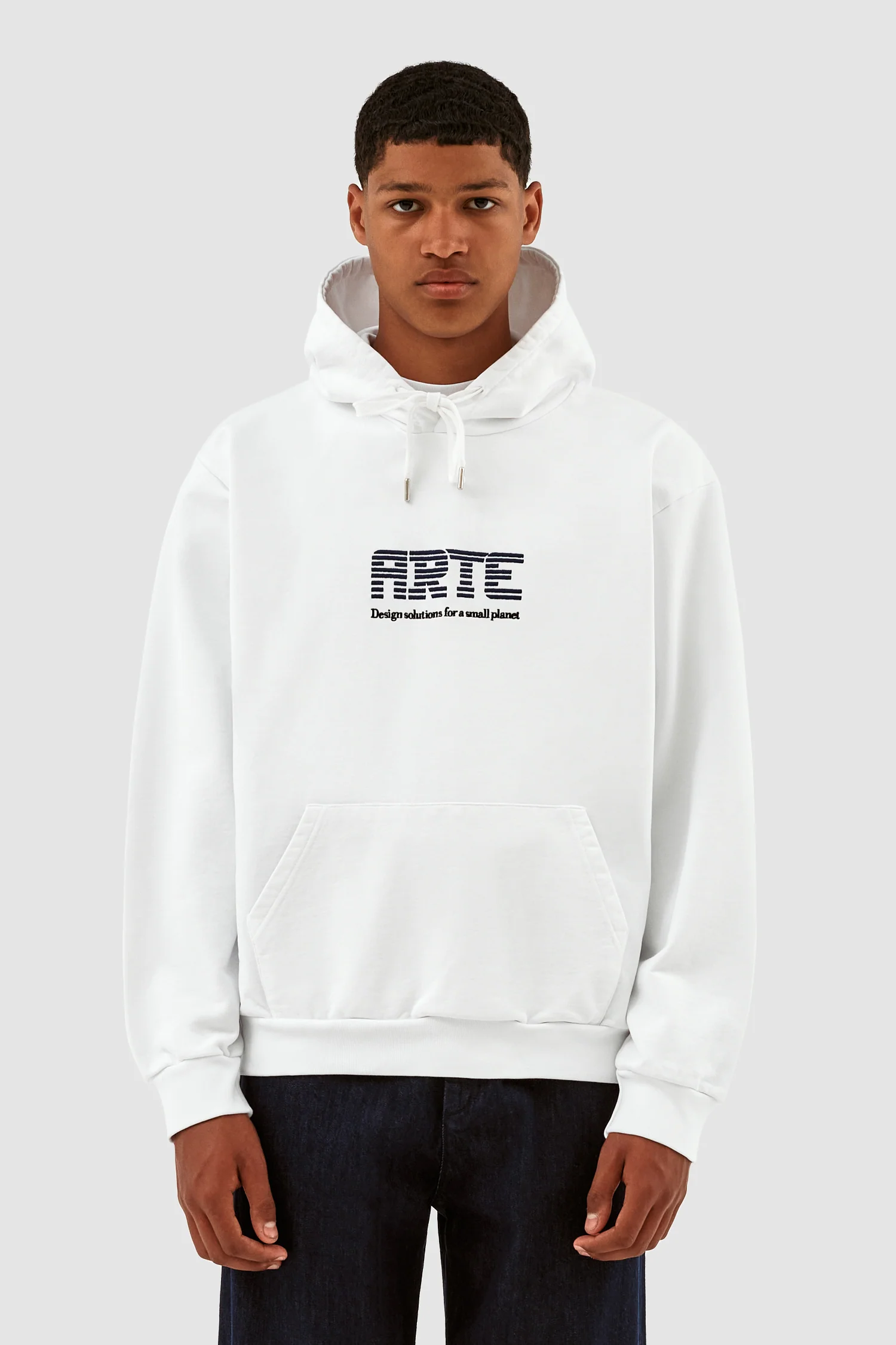 Sweat à capuche Harris Patch Logo - Blanc - Image 2