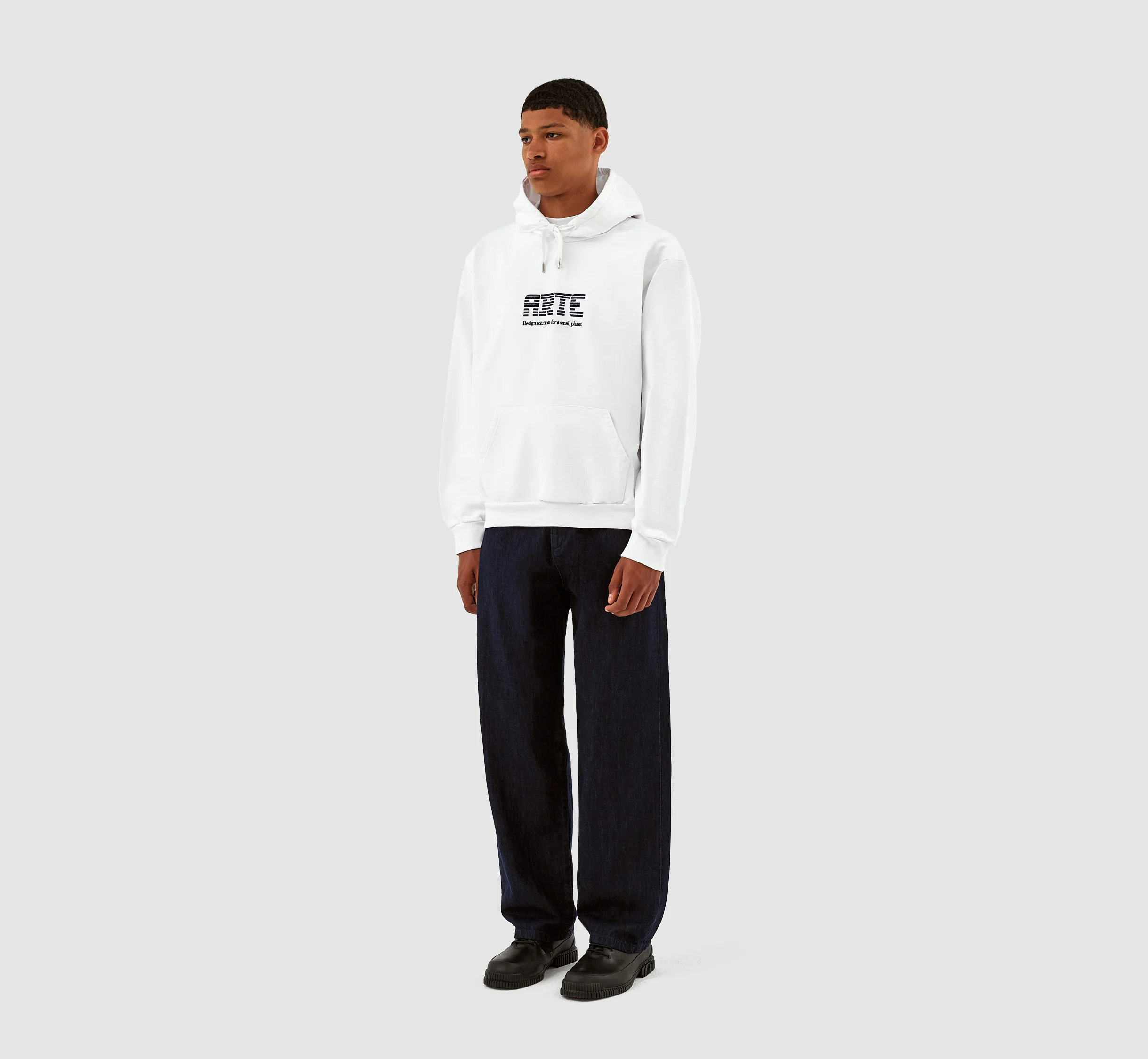 Sweat à capuche Harris Patch Logo - Blanc - Image 5