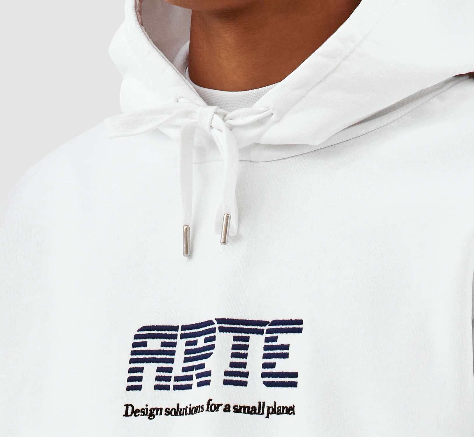 Sweat à capuche Harris Patch Logo - Blanc - Image 7
