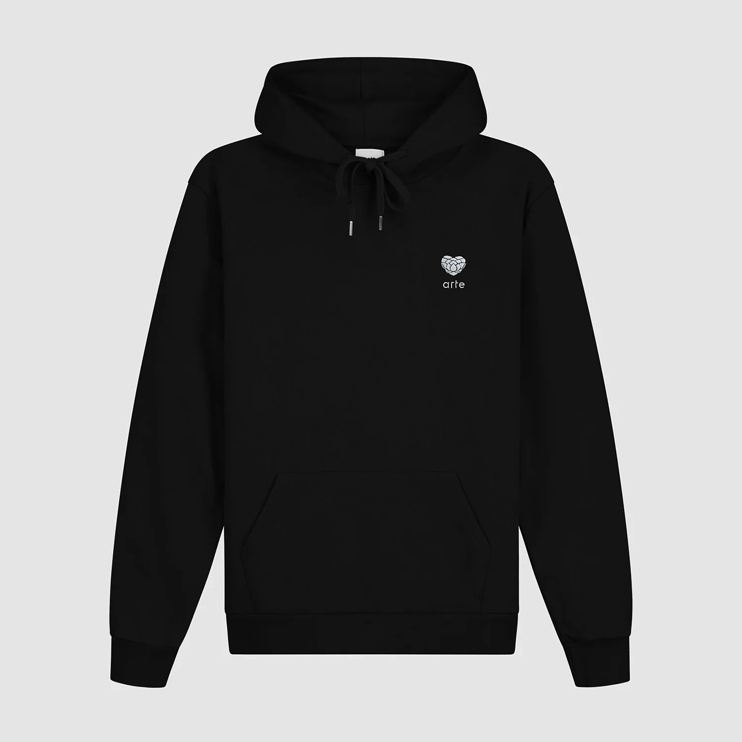 Sweat à capuche Heart Flower - Noir