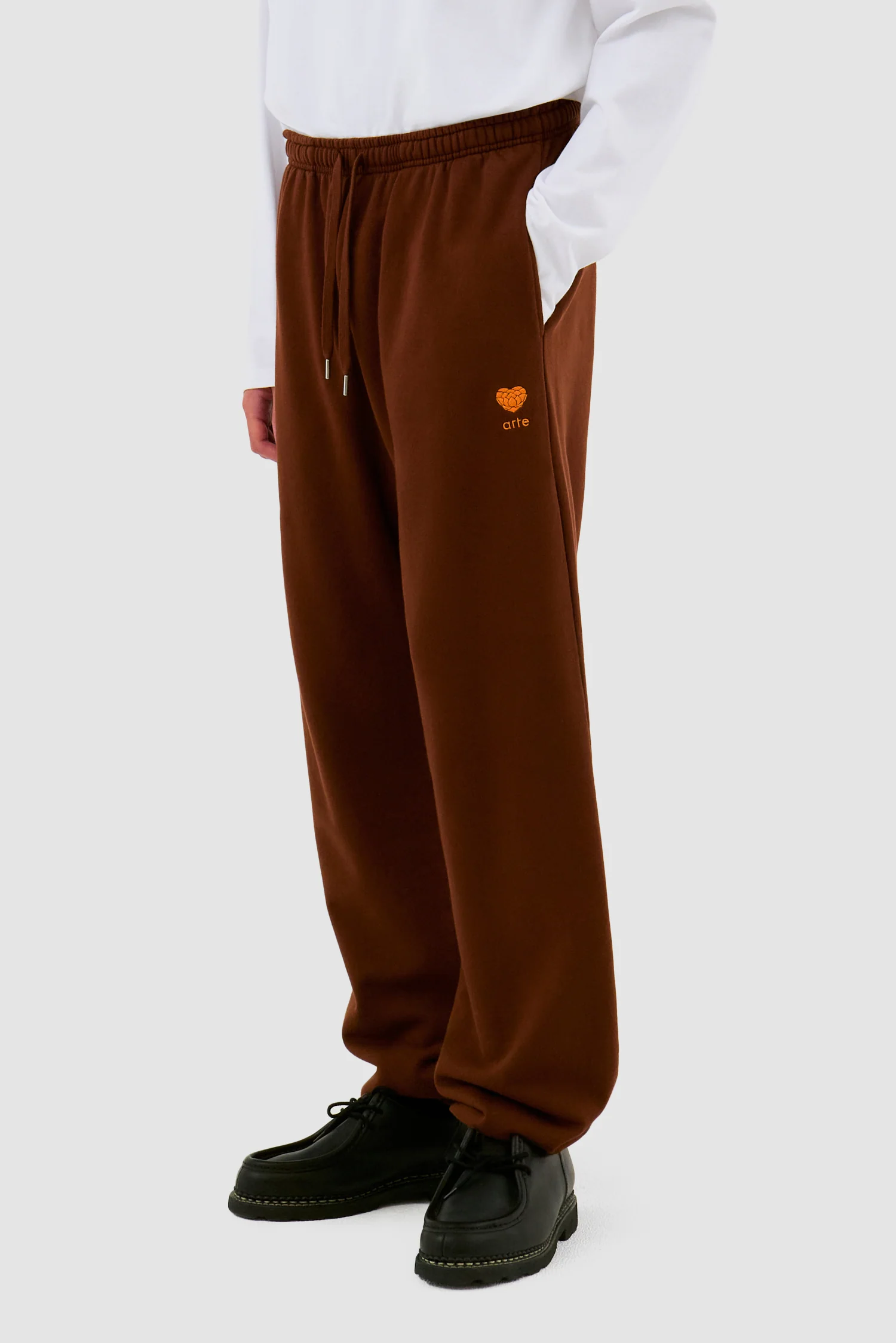 Pantalon de survêtement Heart Flower - Marron - Image 7