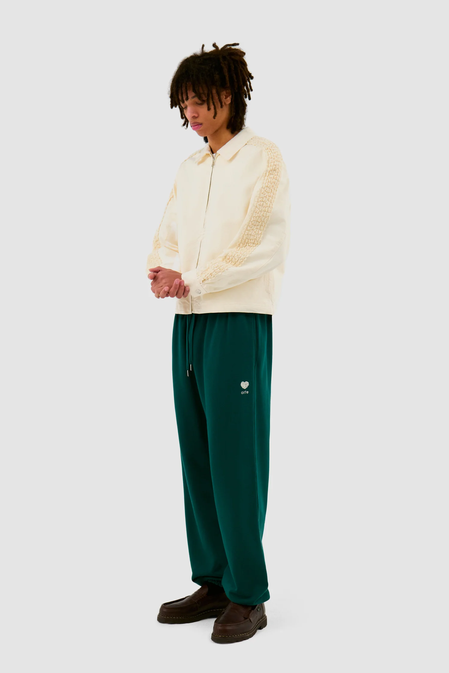 Pantalon de survêtement Heart Flower - Vert - Image 5