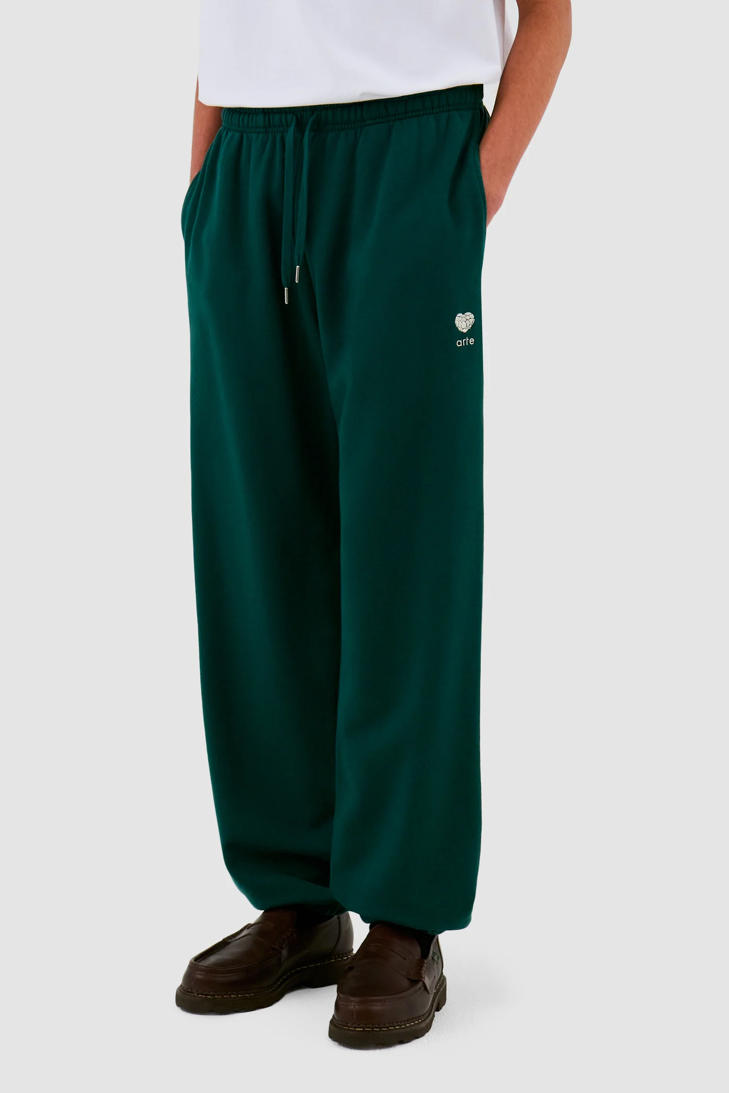 Pantalon de survêtement Heart Flower - Vert - Image 7