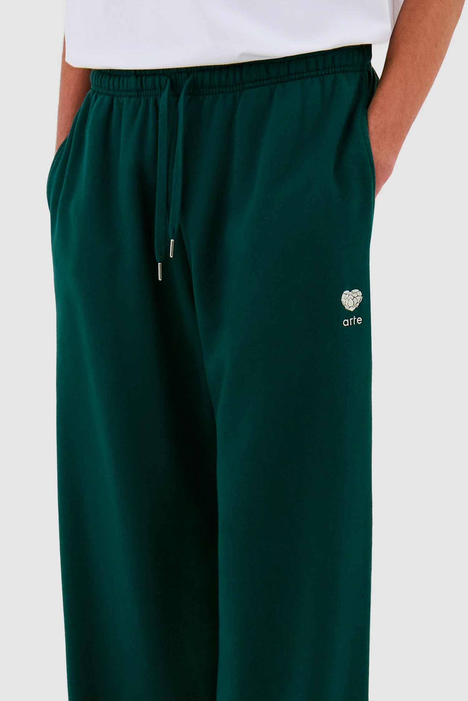 Pantalon de survêtement Heart Flower - Vert - Image 8