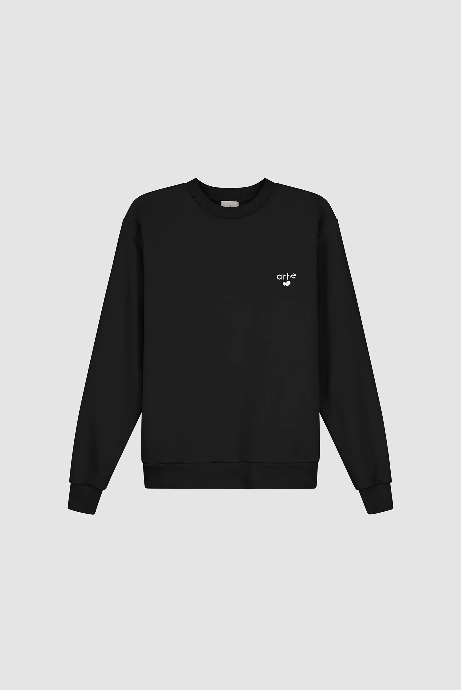 T-shirt à col rond avec logo cœur - Noir - Image 9