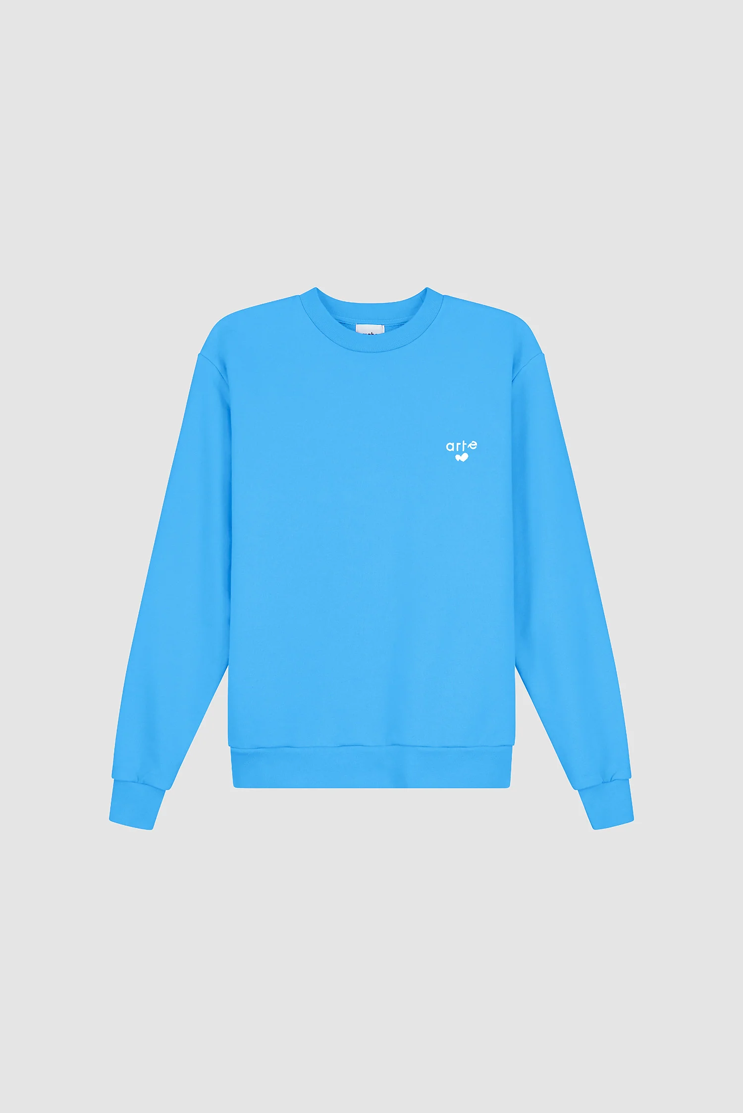 T-shirt à col rond avec logo cœur - Bleu - Image 9