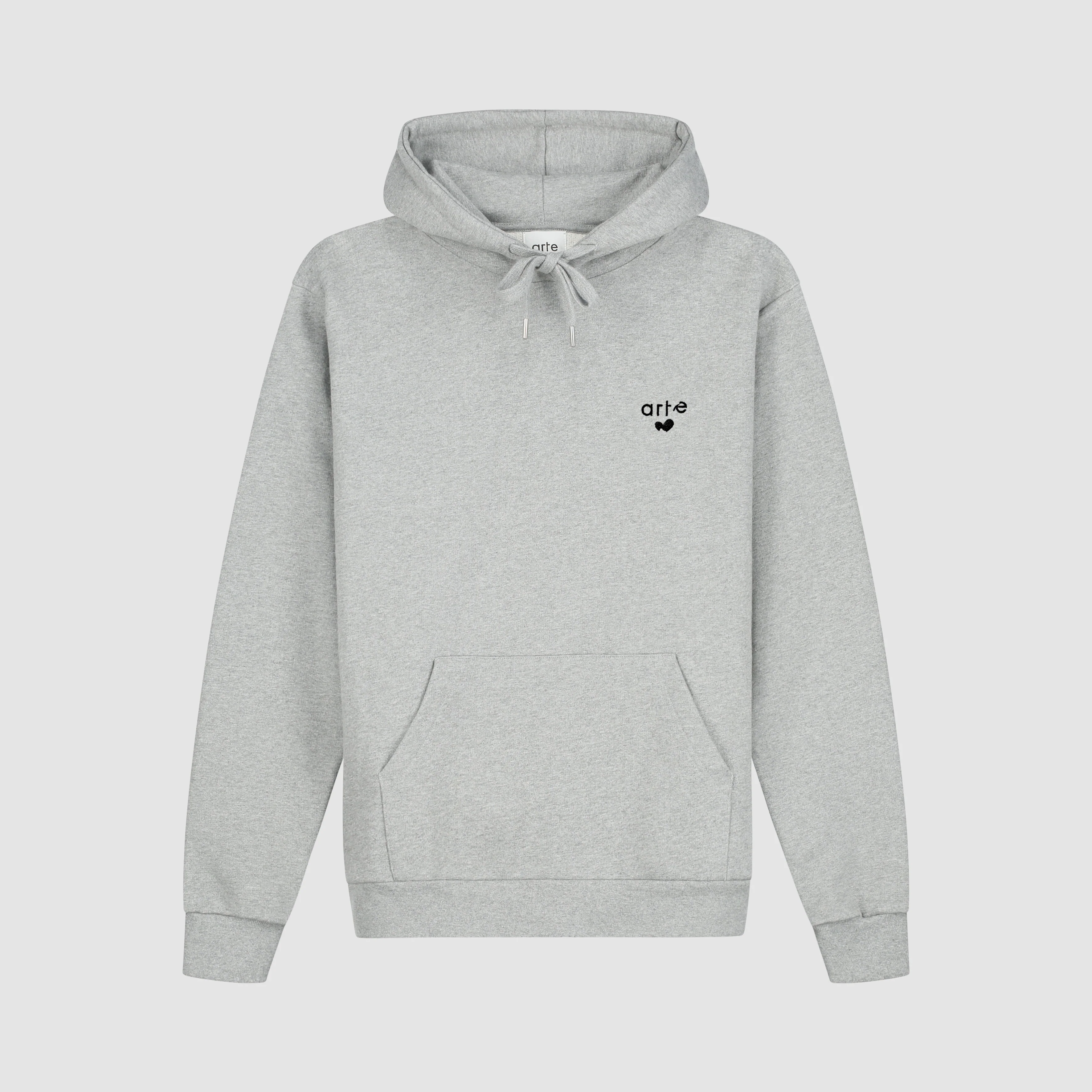Sweat à capuche avec logo cœur - Gris