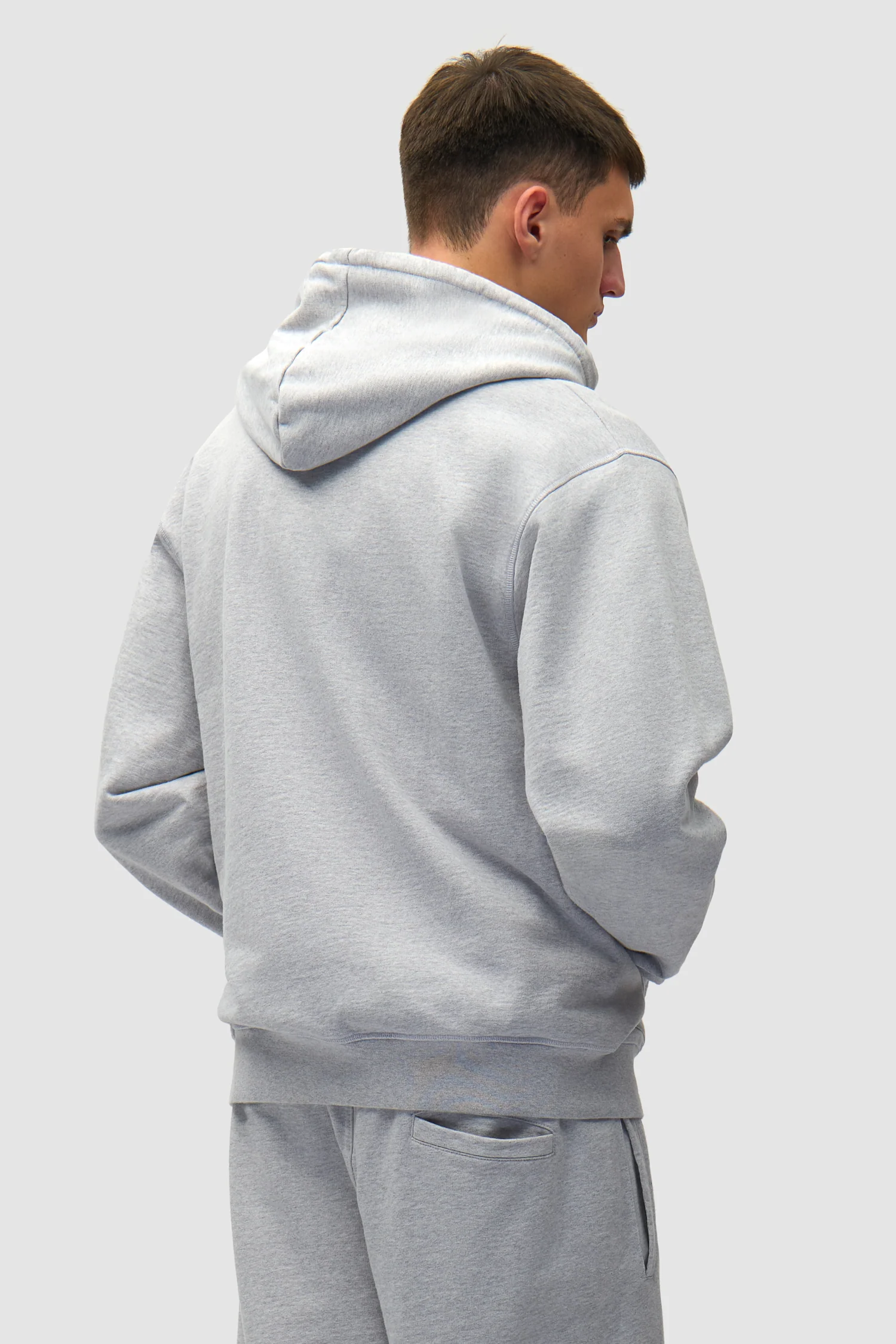 Sweat à capuche avec logo cœur - Gris - Image 3