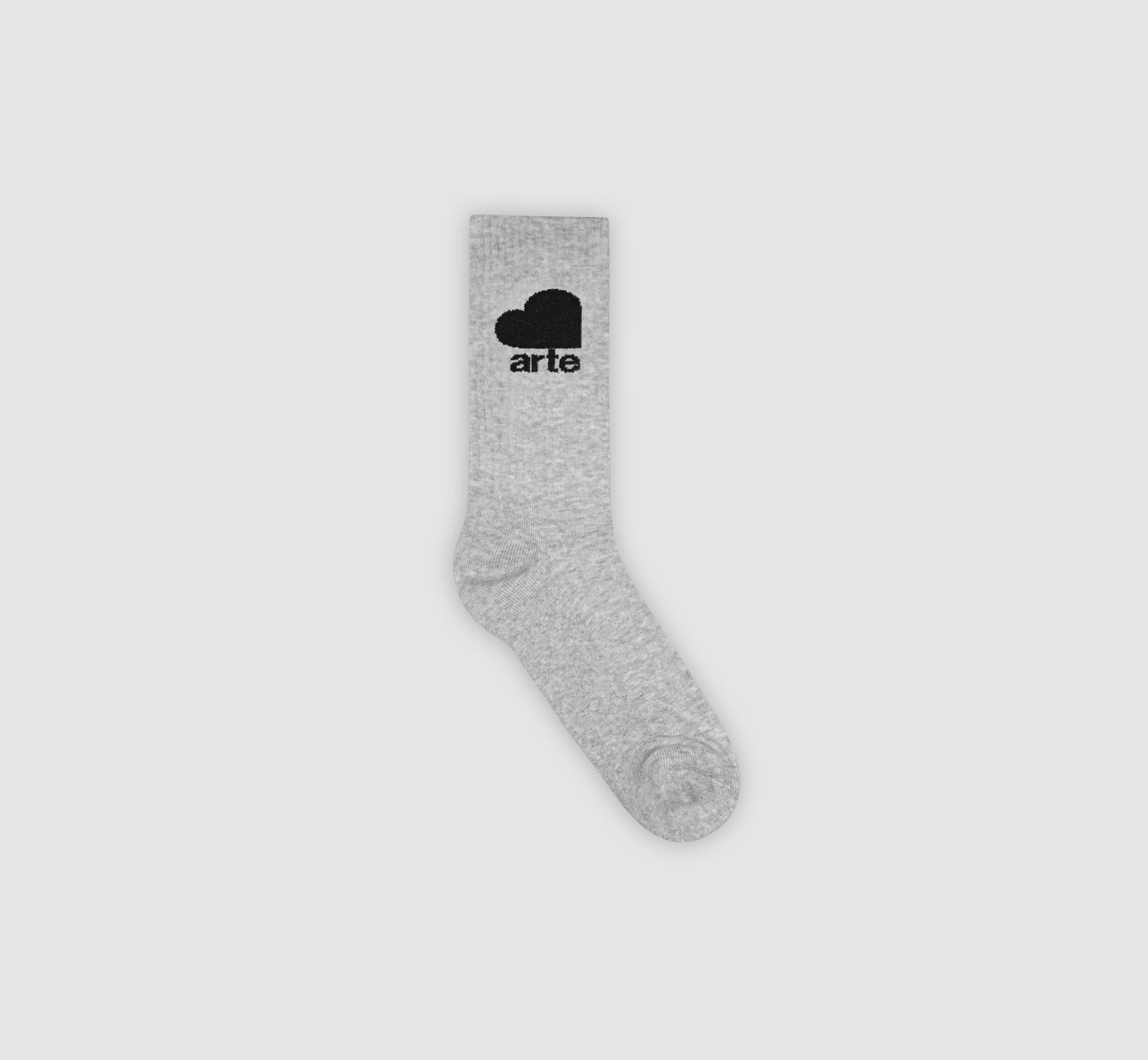 Chaussettes à logo en forme de cœur - Gris
