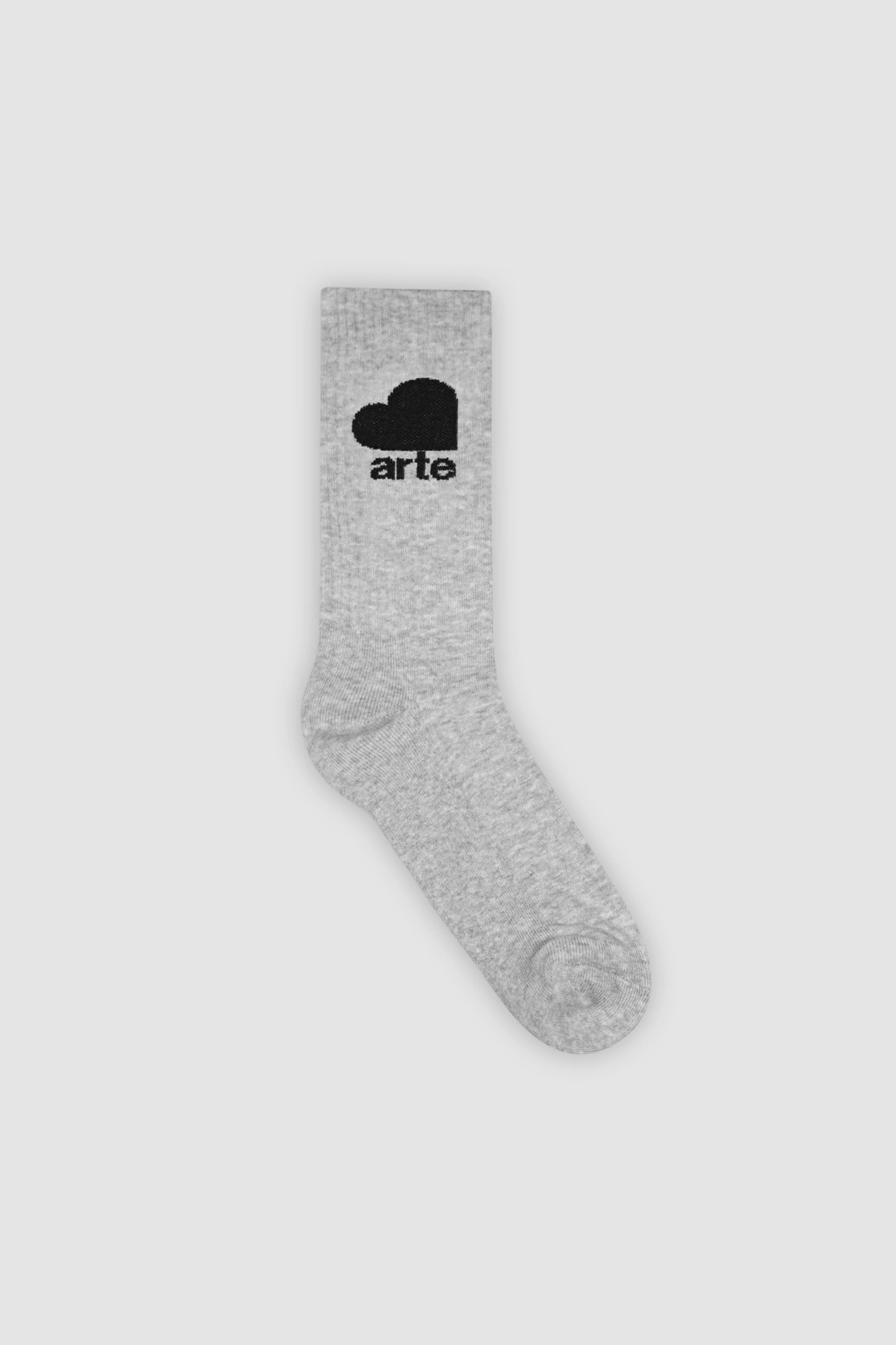 Chaussettes à logo en forme de cœur - Gris - Image 2