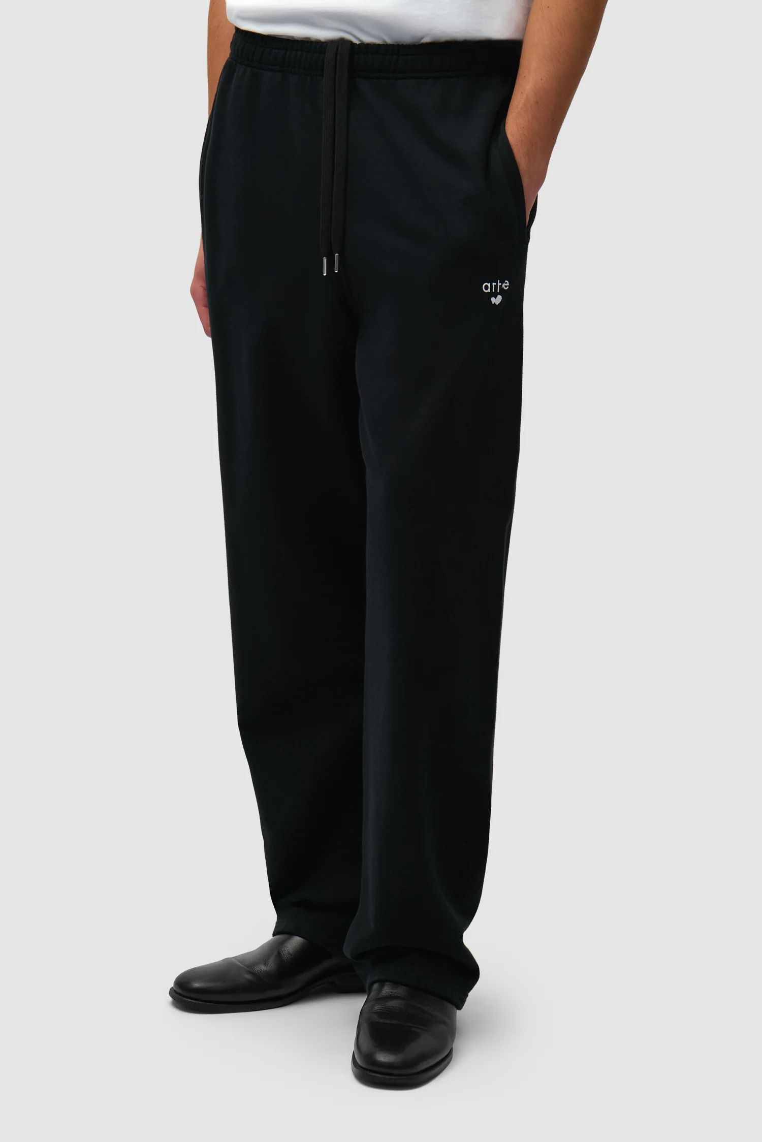 Pantalon de survêtement avec logo en forme de cœur - Noir - Image 3