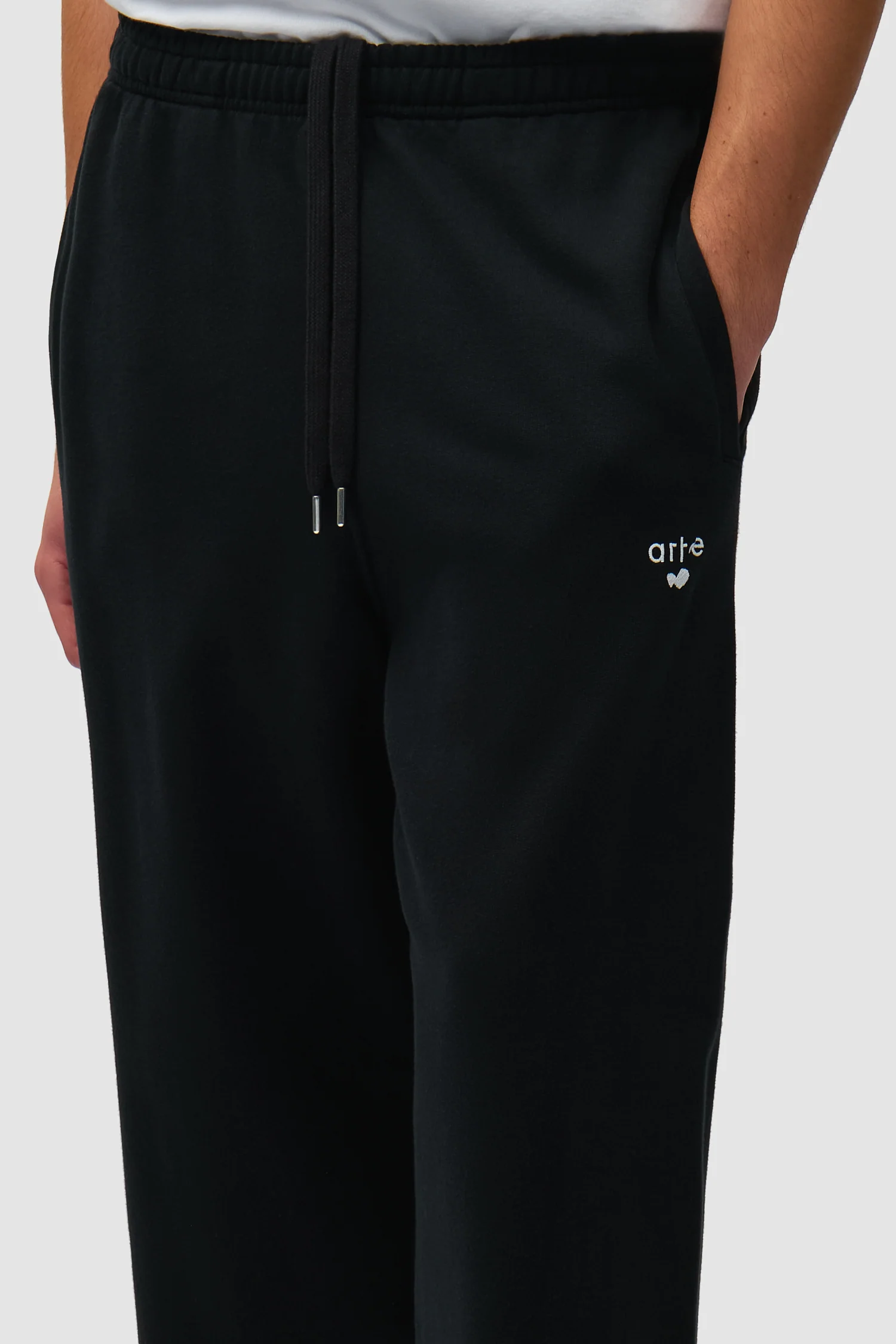 Pantalon de survêtement avec logo en forme de cœur - Noir - Image 8
