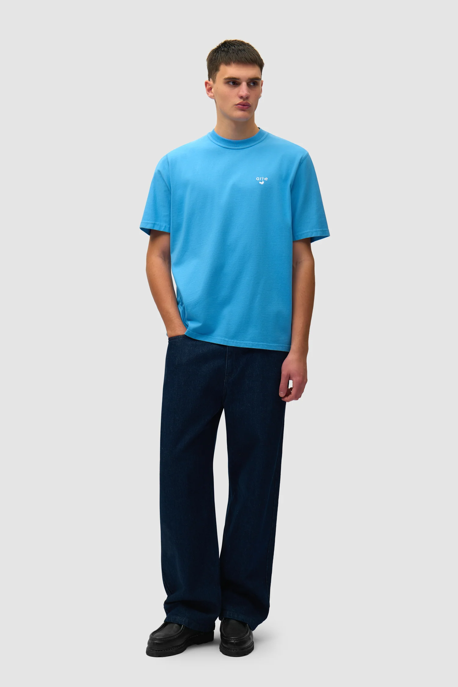 T-shirt avec logo cœur - Bleu - Image 4