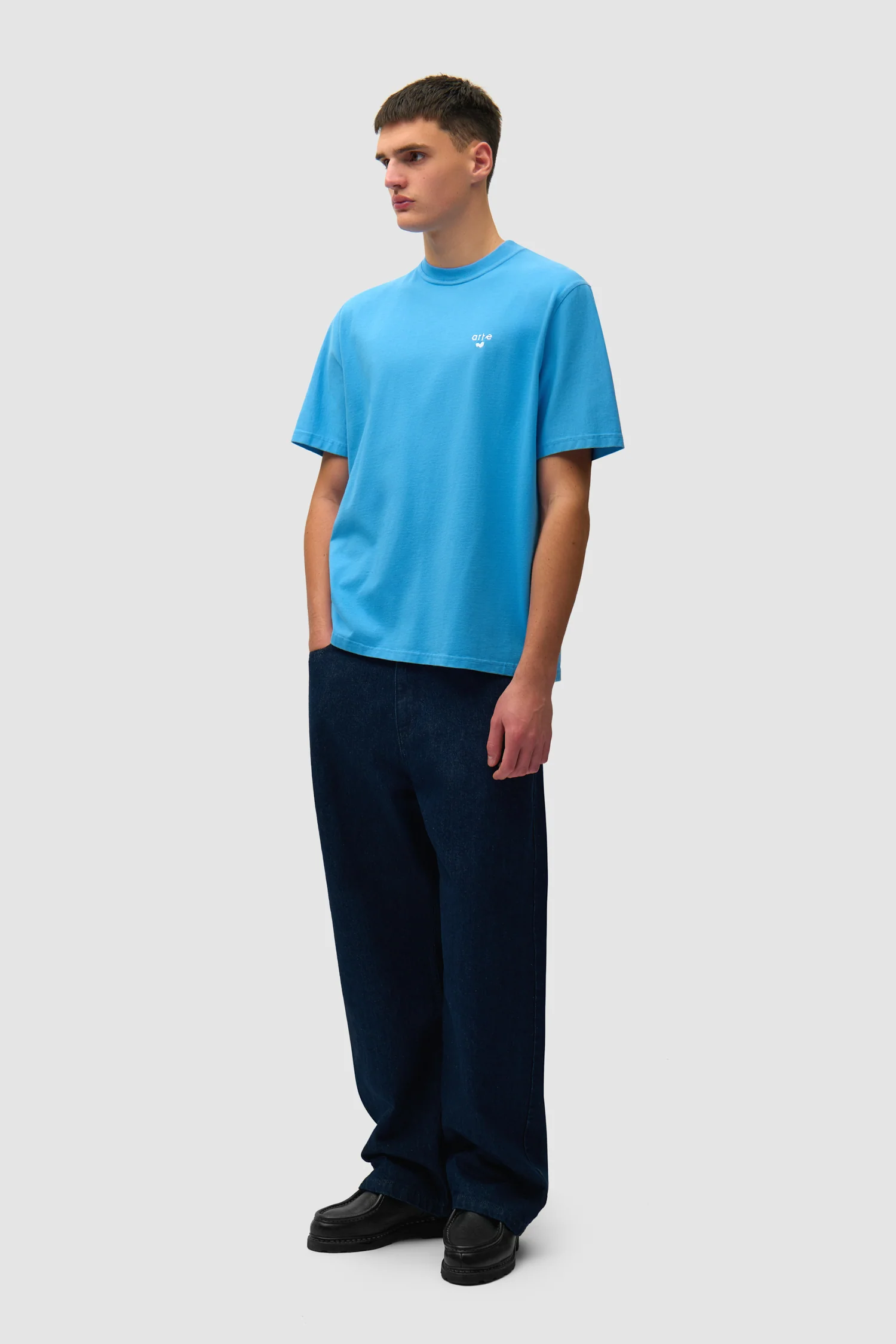 T-shirt avec logo cœur - Bleu - Image 5