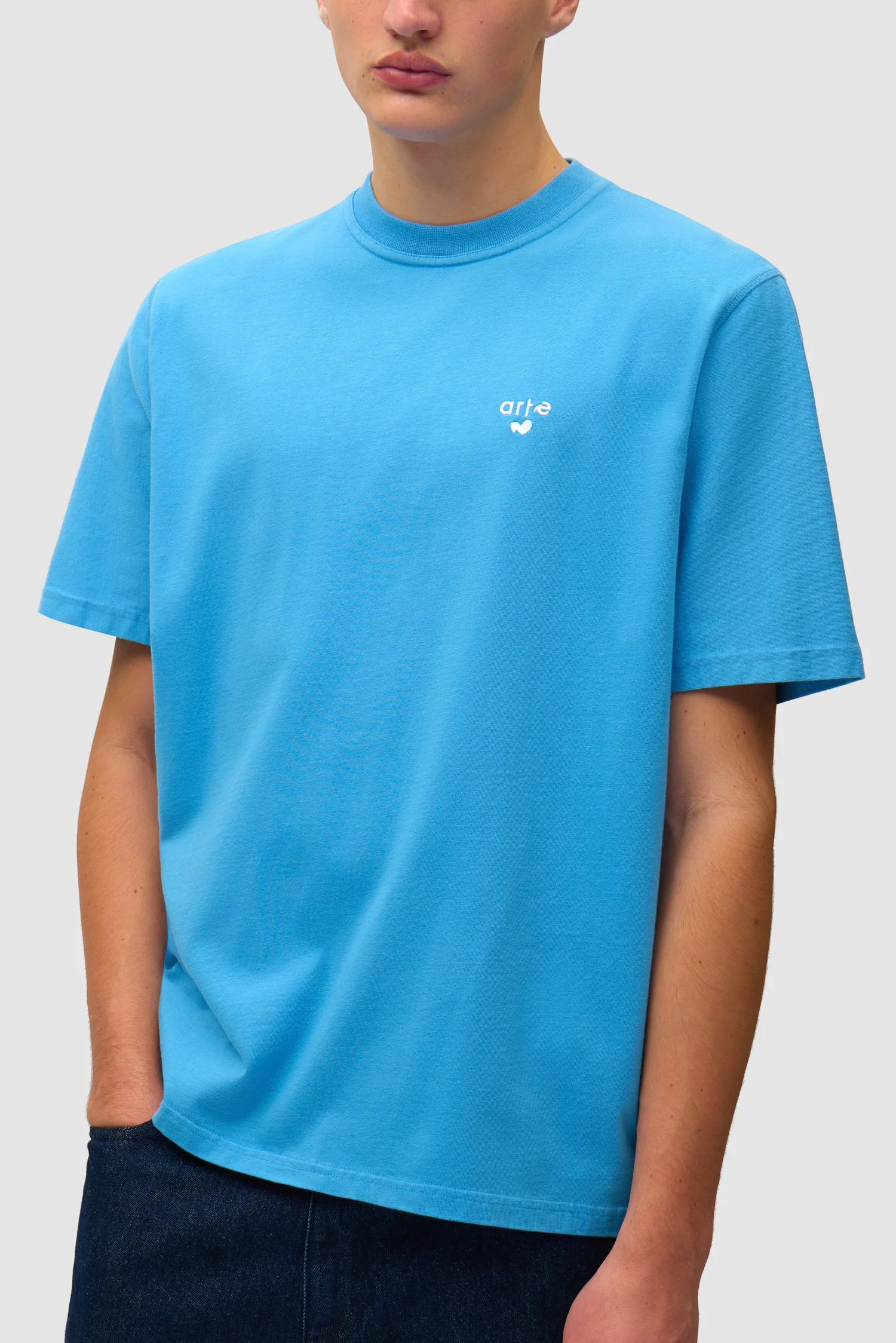 T-shirt avec logo cœur - Bleu - Image 7