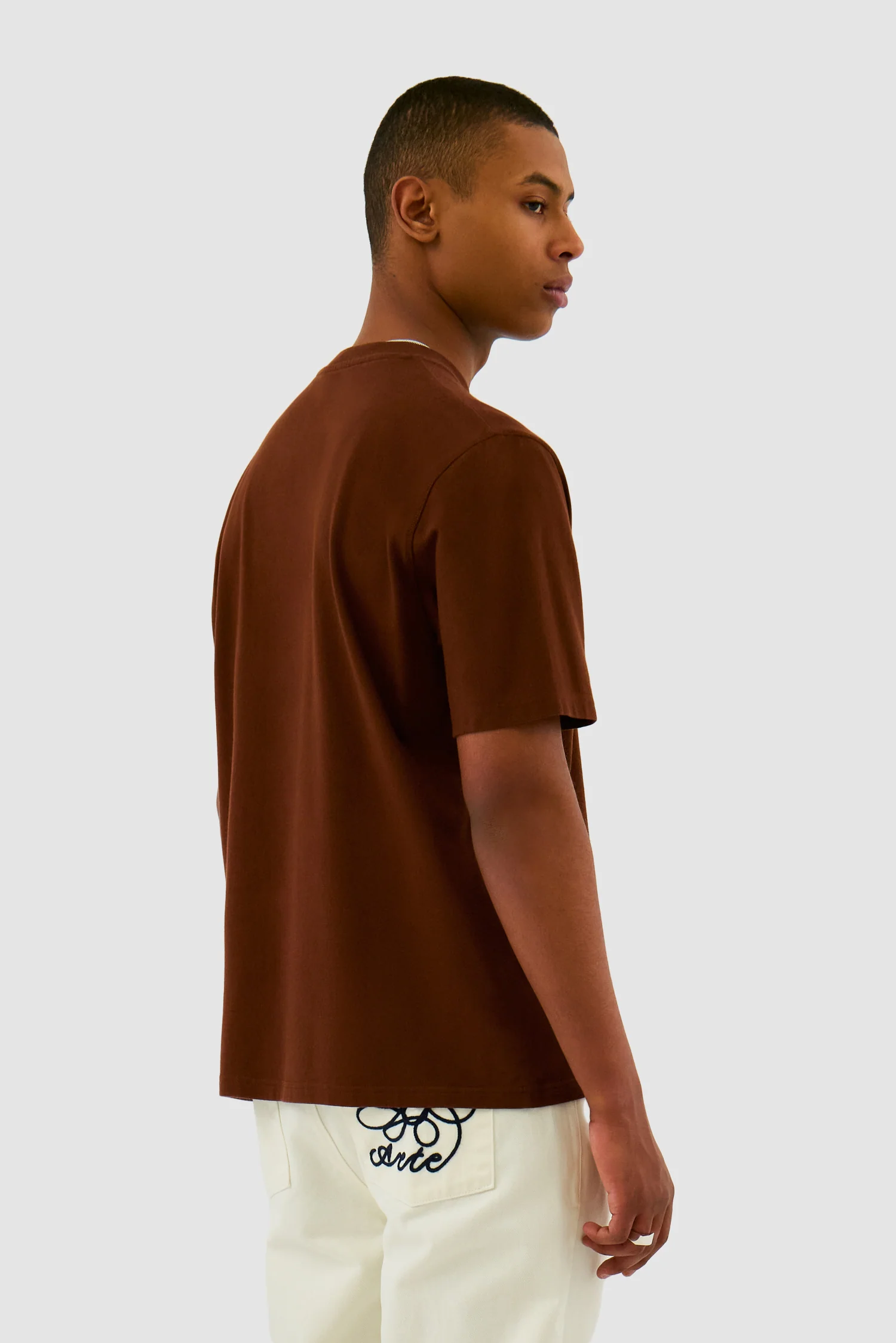 T-shirt avec logo en forme de cœur - Marron - Image 3
