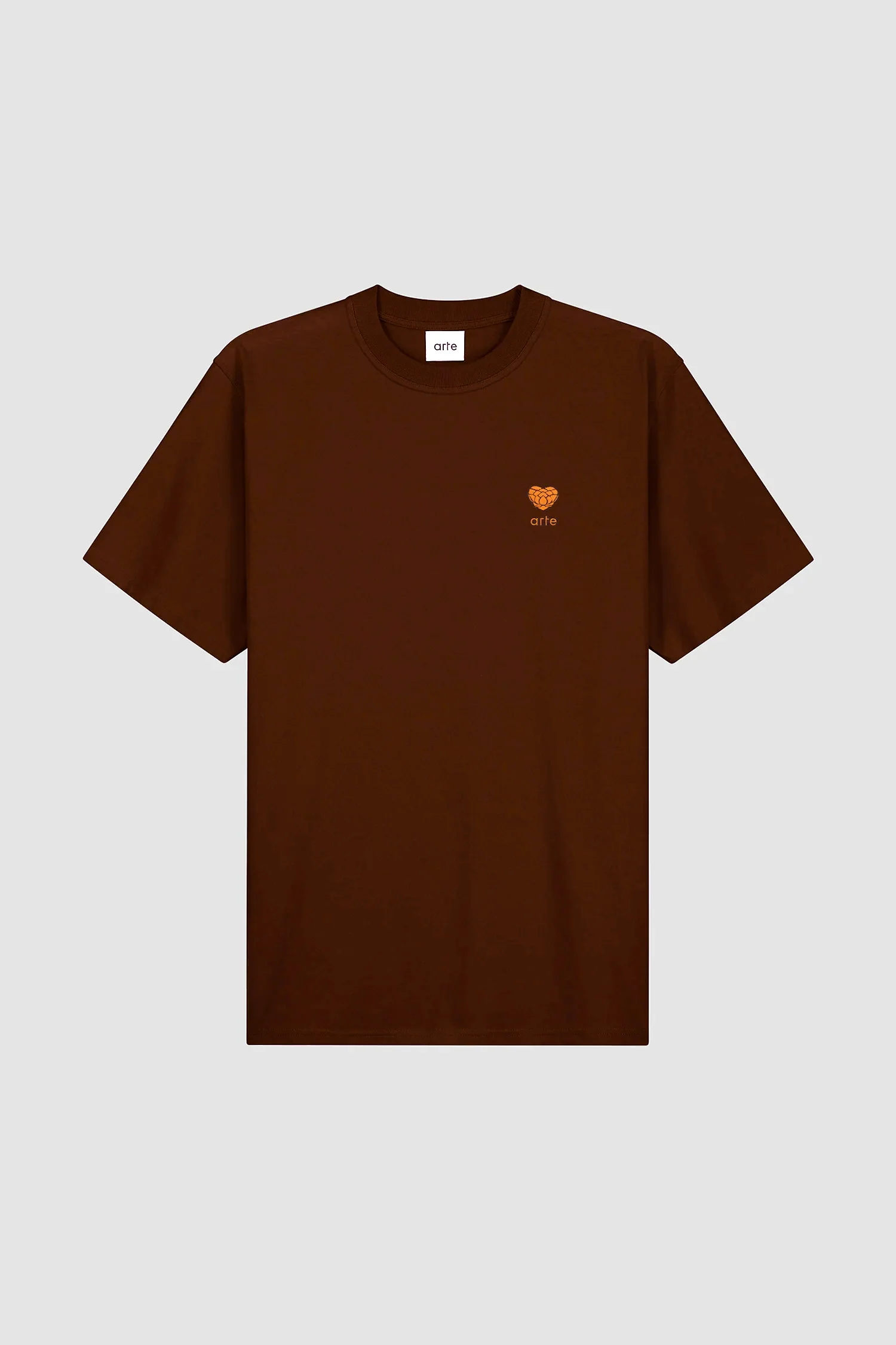 T-shirt avec logo en forme de cœur - Marron - Image 8