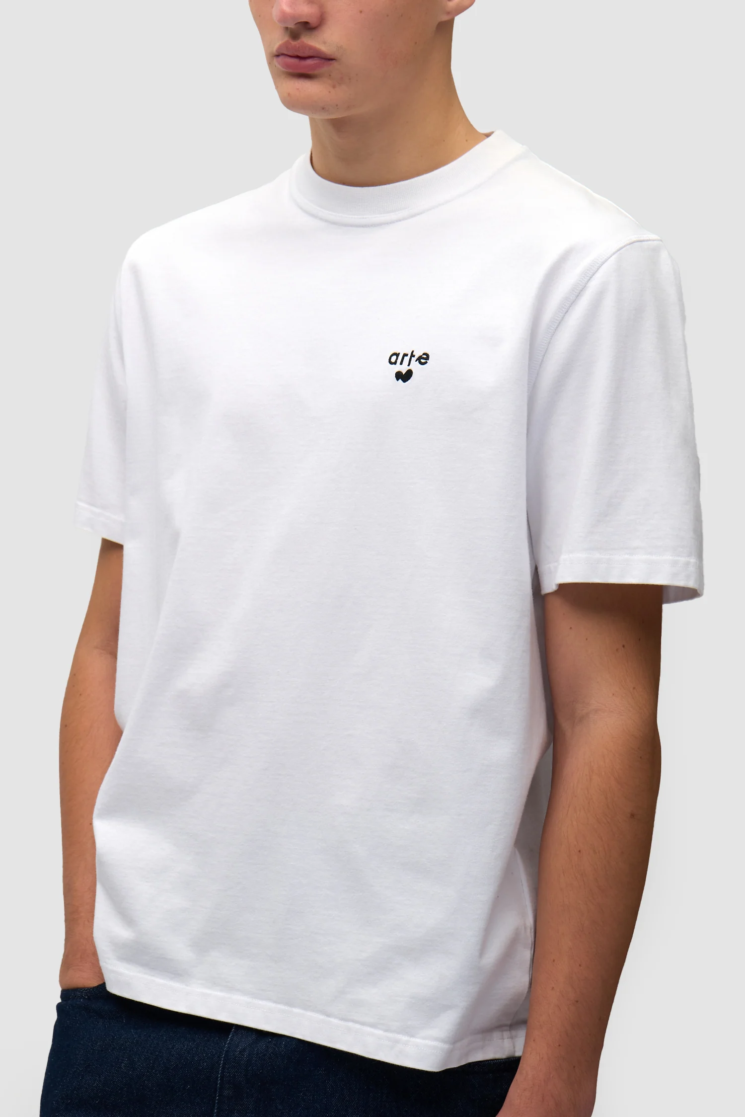 T-shirt avec logo en forme de cœur - blanc - Image 7