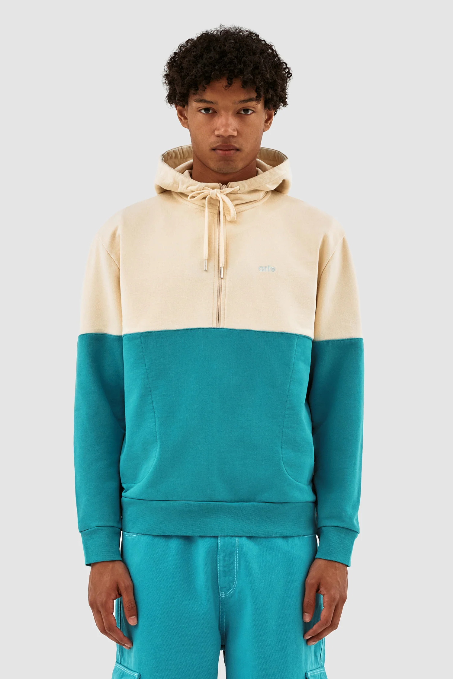 Henny Multi Hoodie - Crème/Bleu de lac - Image 2