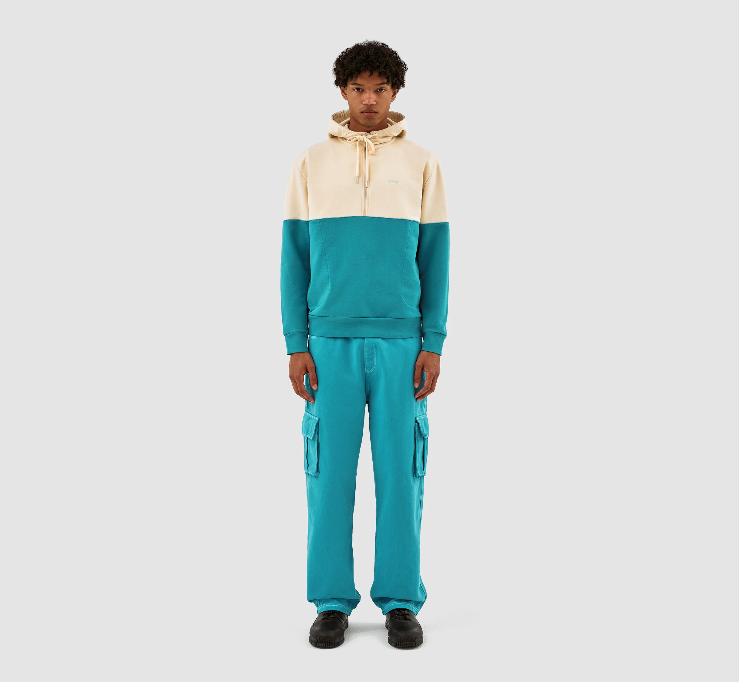 Henny Multi Hoodie - Crème/Bleu de lac - Image 4