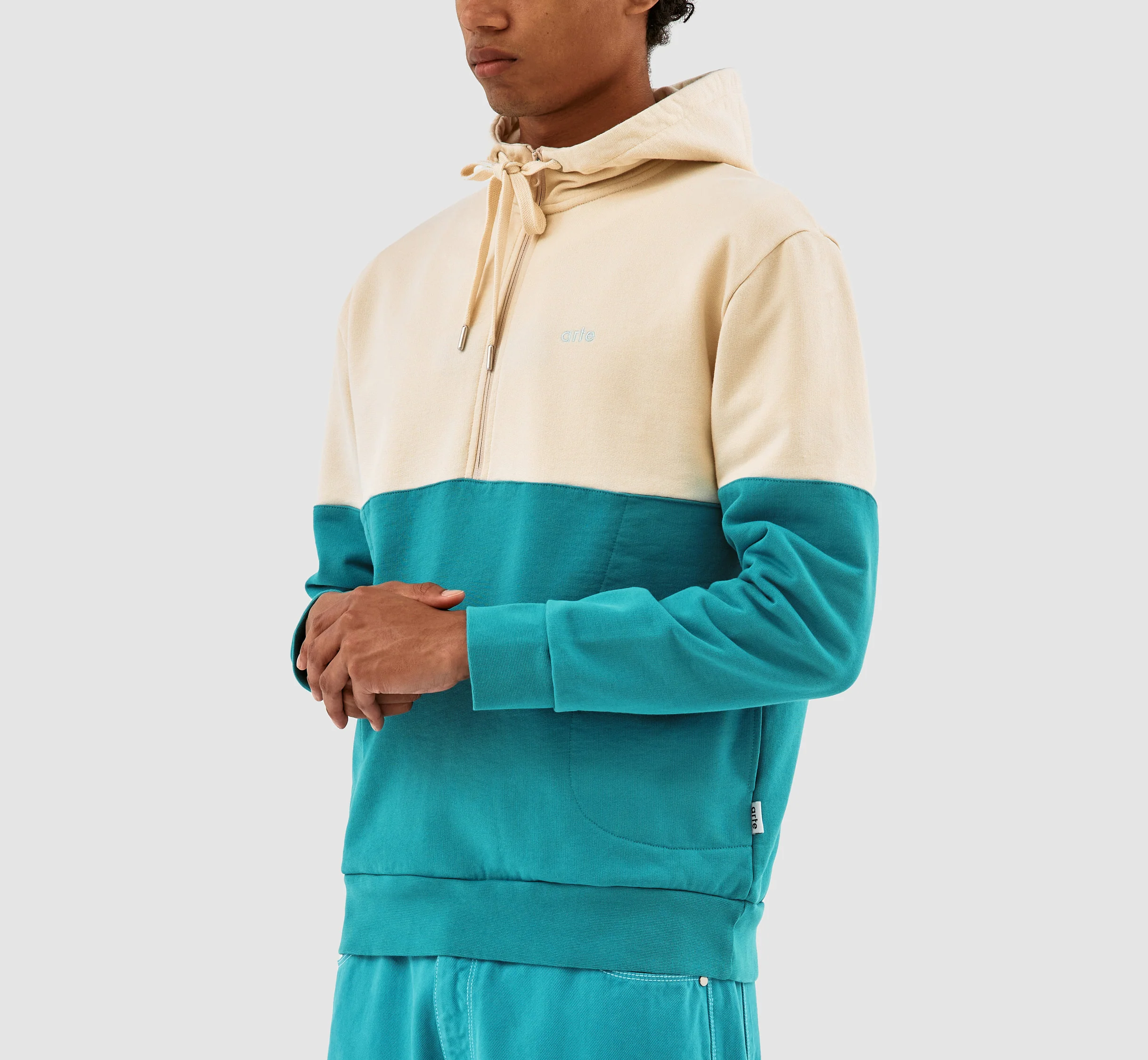 Henny Multi Hoodie - Crème/Bleu de lac - Image 7