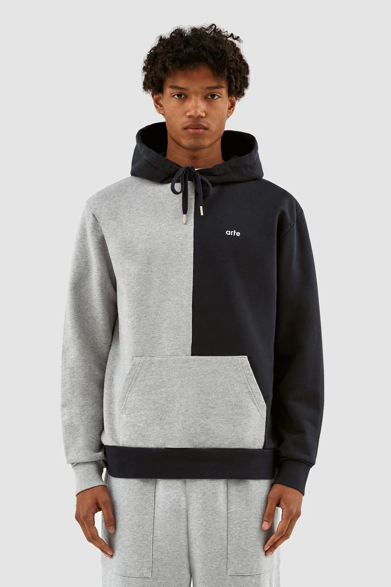 Herbert Colorblock Hoodie - Gris/Marine - Image 2