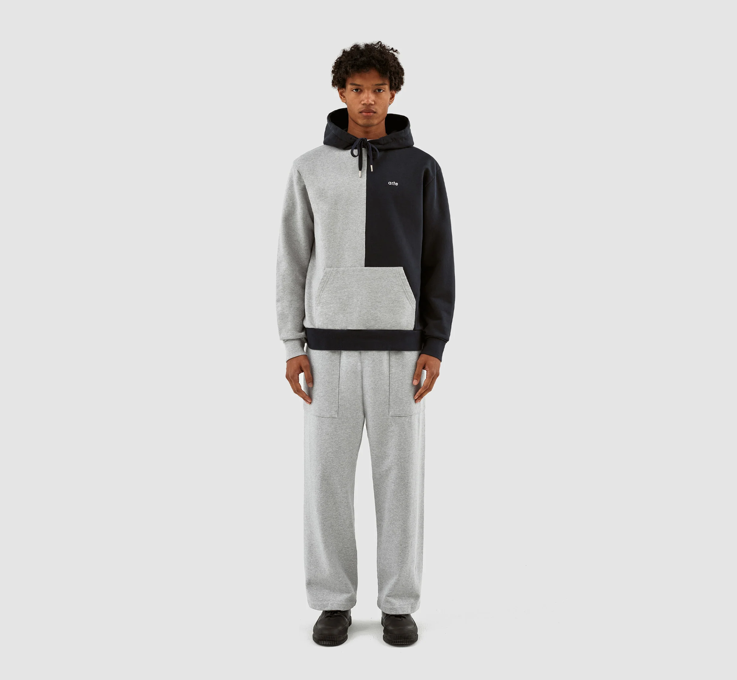 Herbert Colorblock Hoodie - Gris/Marine - Image 4