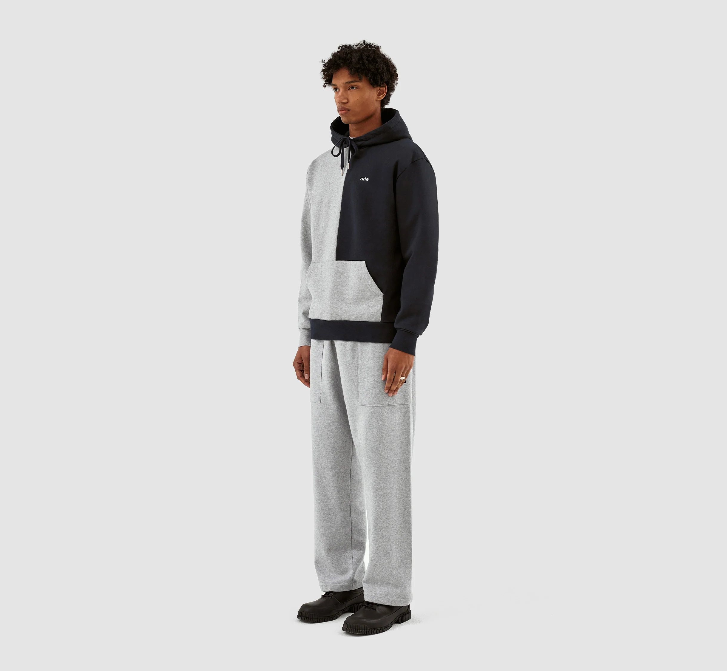 Herbert Colorblock Hoodie - Gris/Marine - Image 5