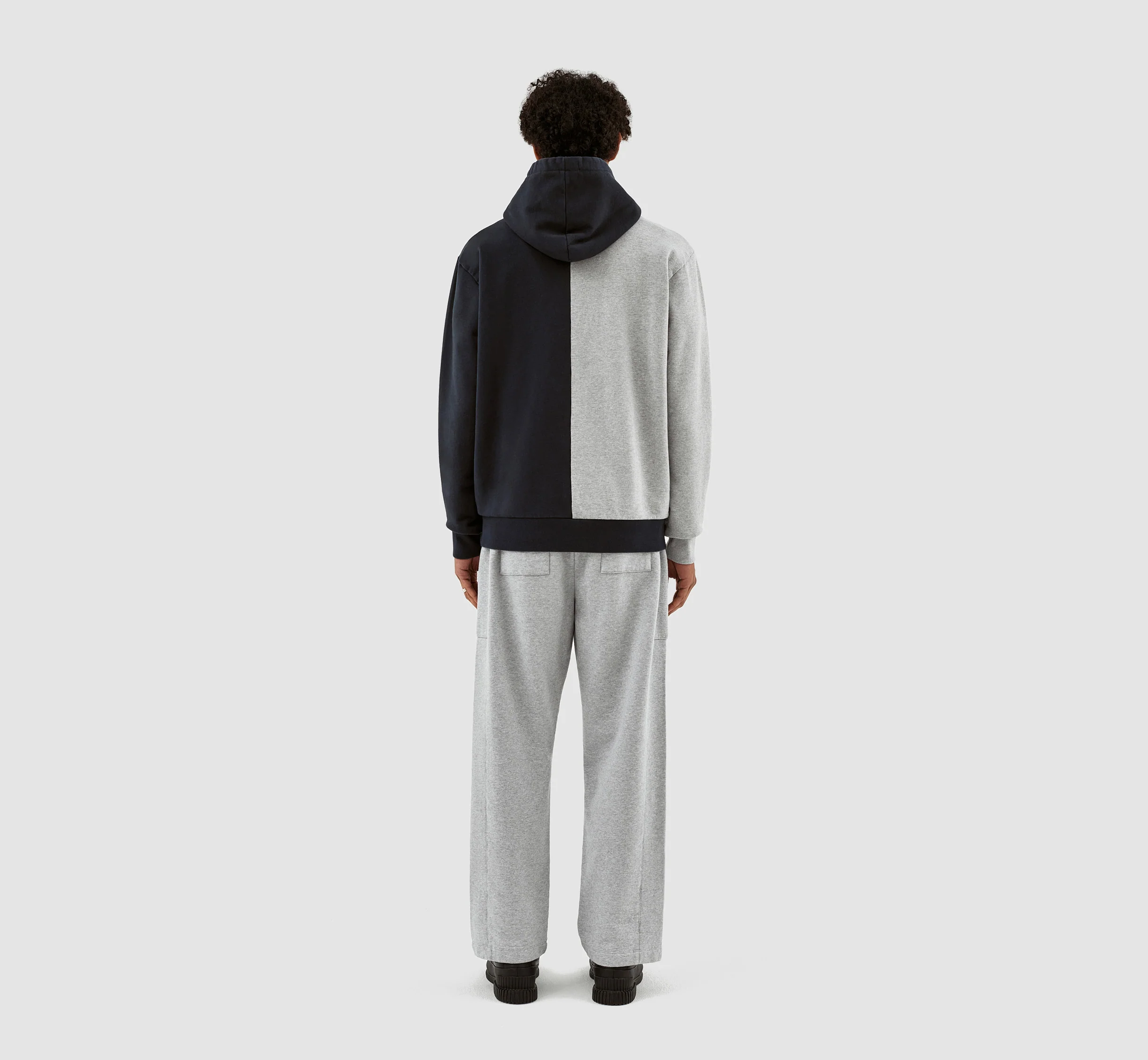 Herbert Colorblock Hoodie - Gris/Marine - Image 6