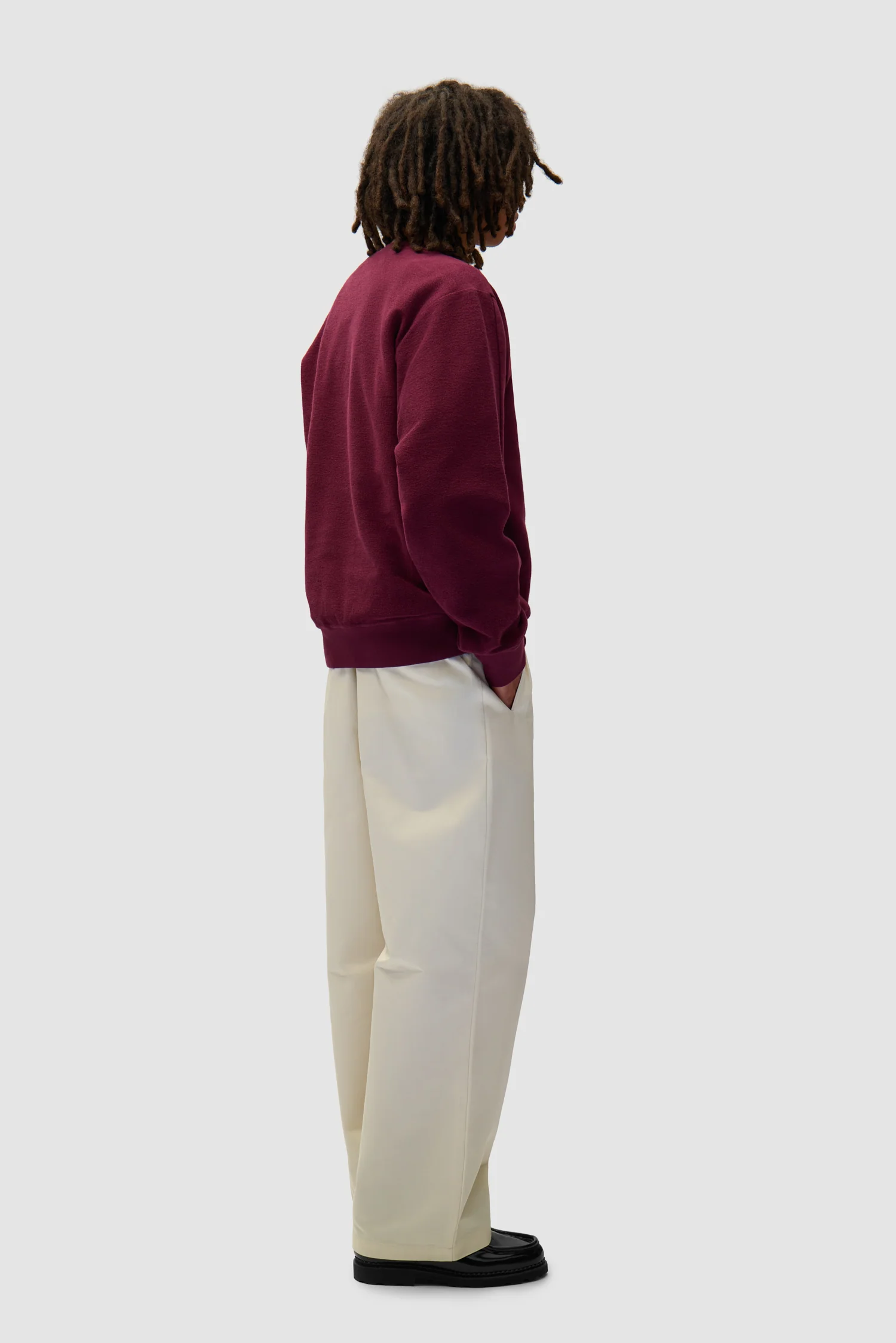 In/Out Crewneck - Bordeaux - Image 6