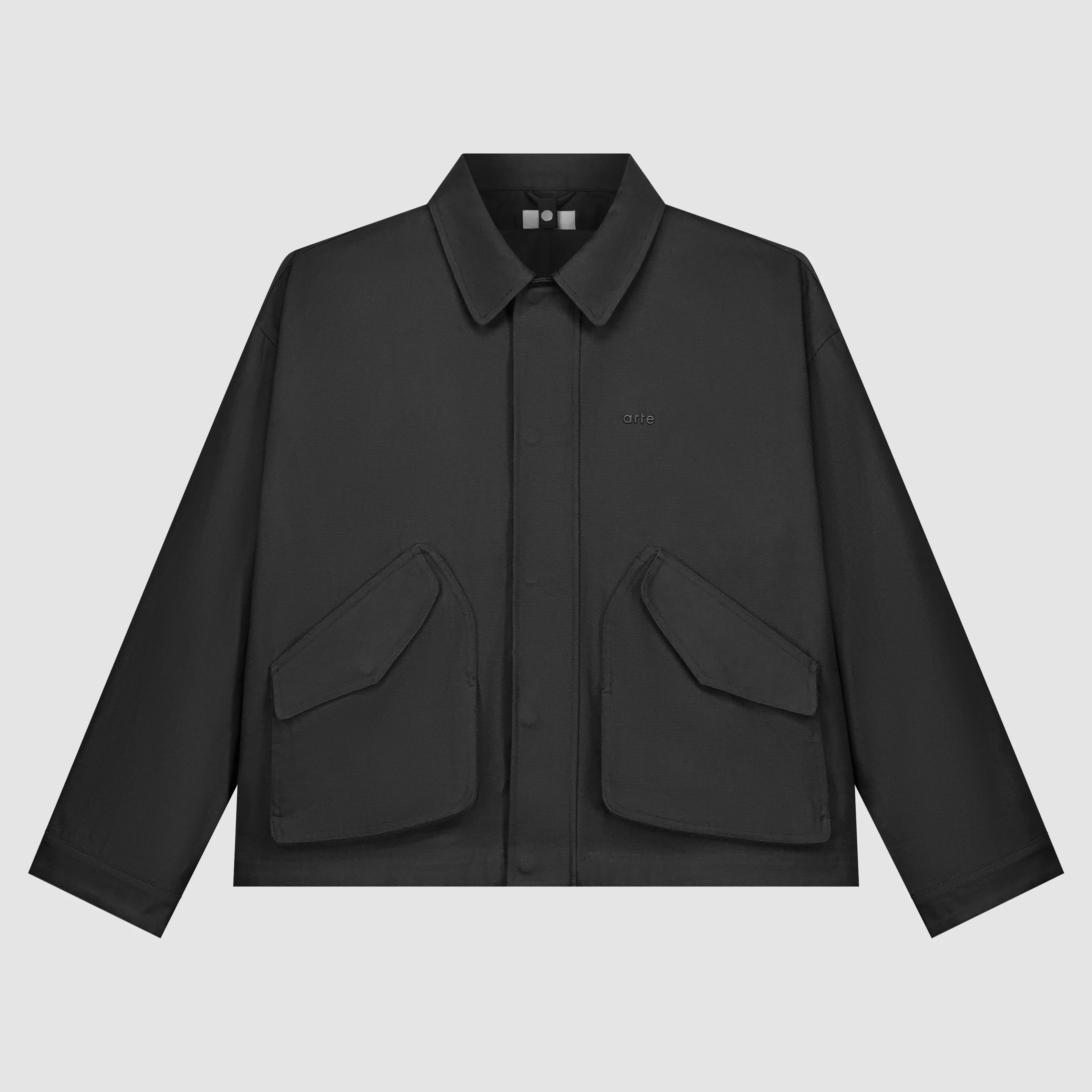 Veste à poches inclinées - Noir (défaut)