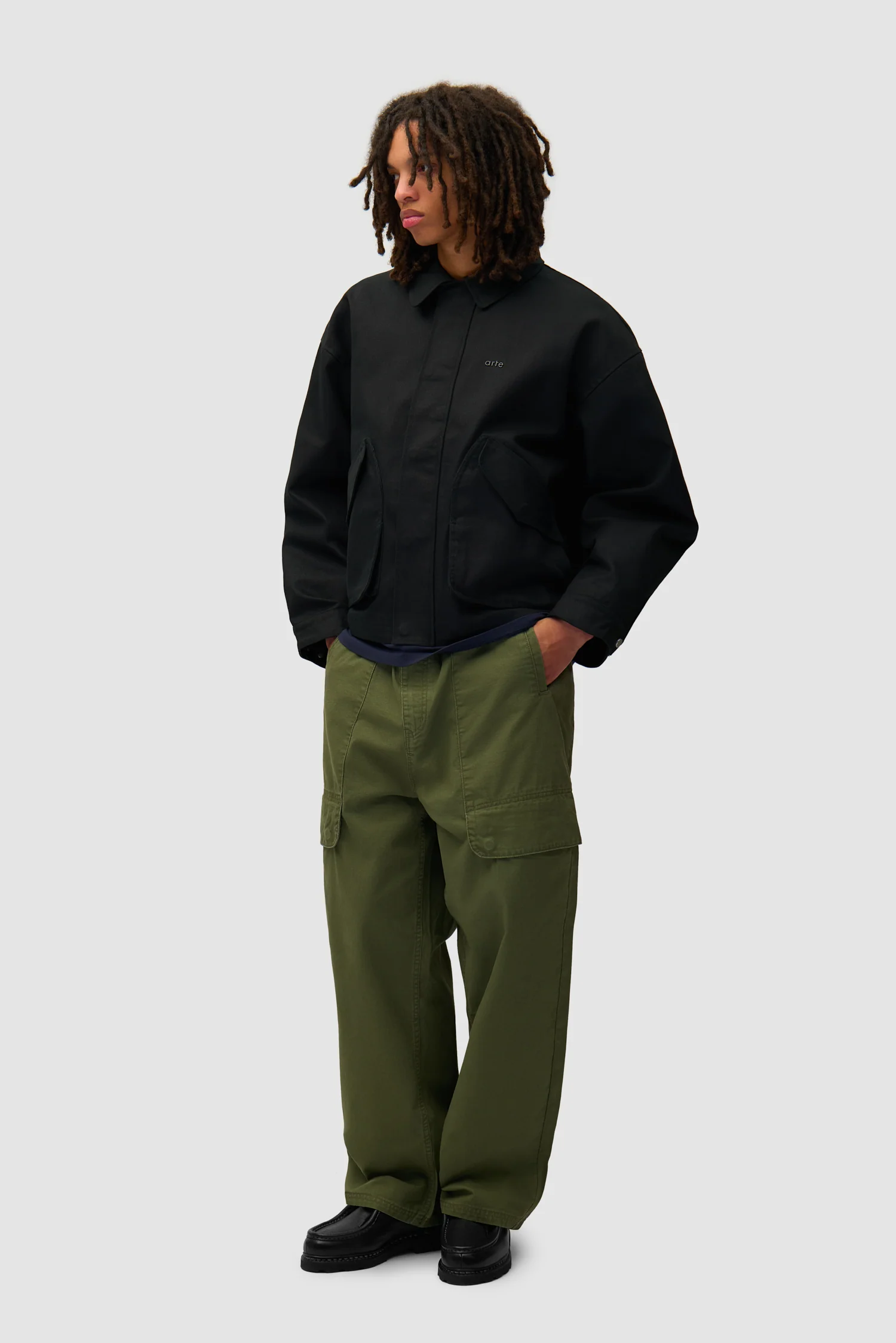 Veste à poches inclinées - Noir (défaut) - Image 5