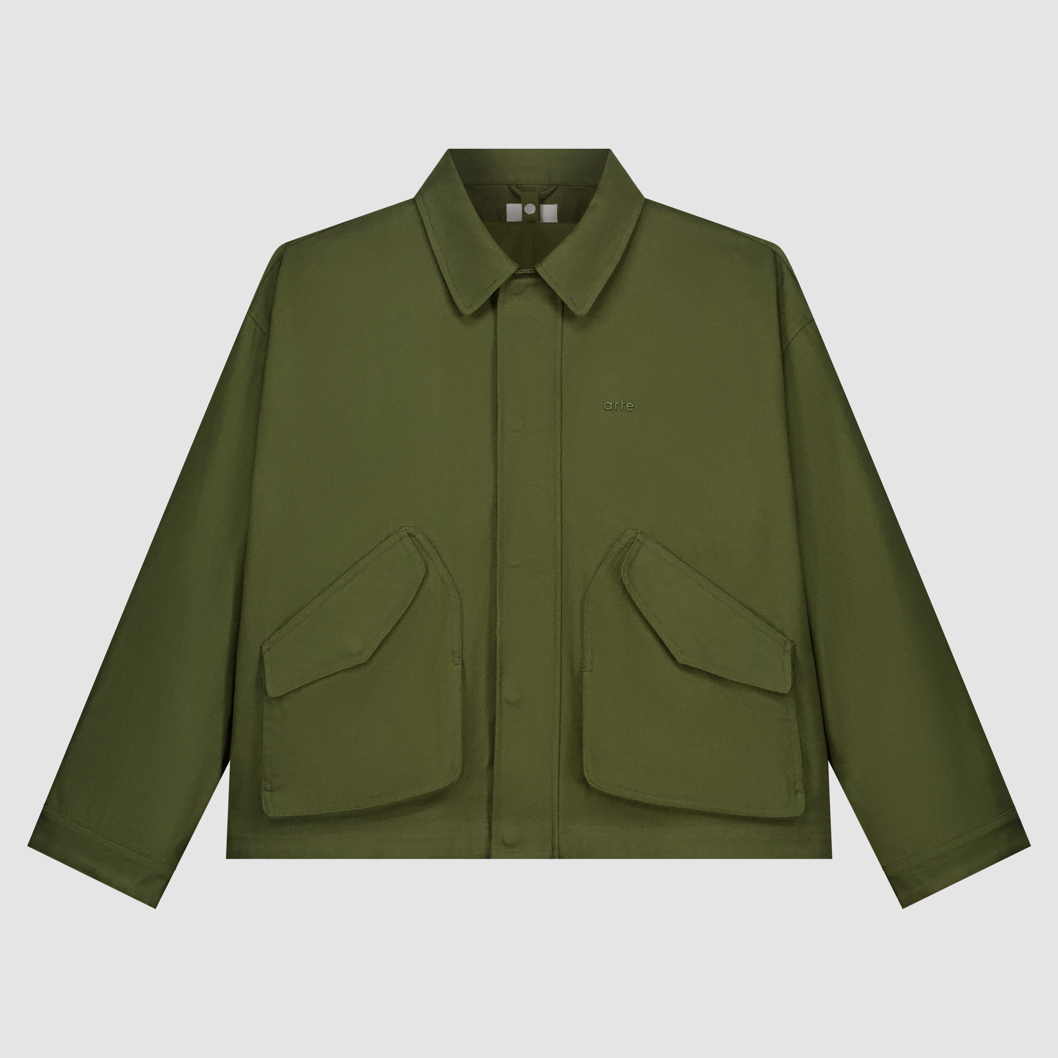 Veste à poches inclinées - Vert (défaut)