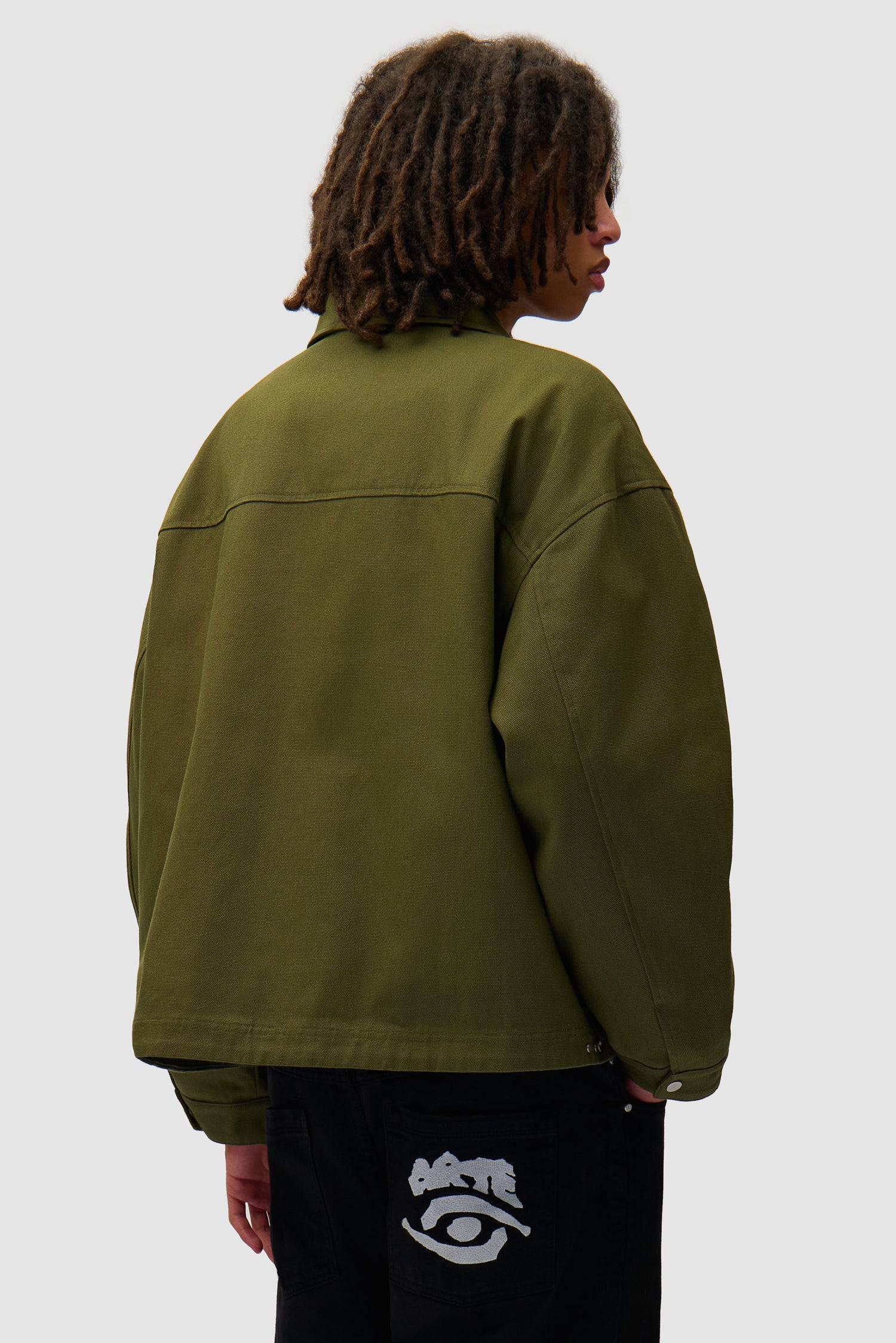 Veste à poches inclinées - Vert (défaut) - Image 3
